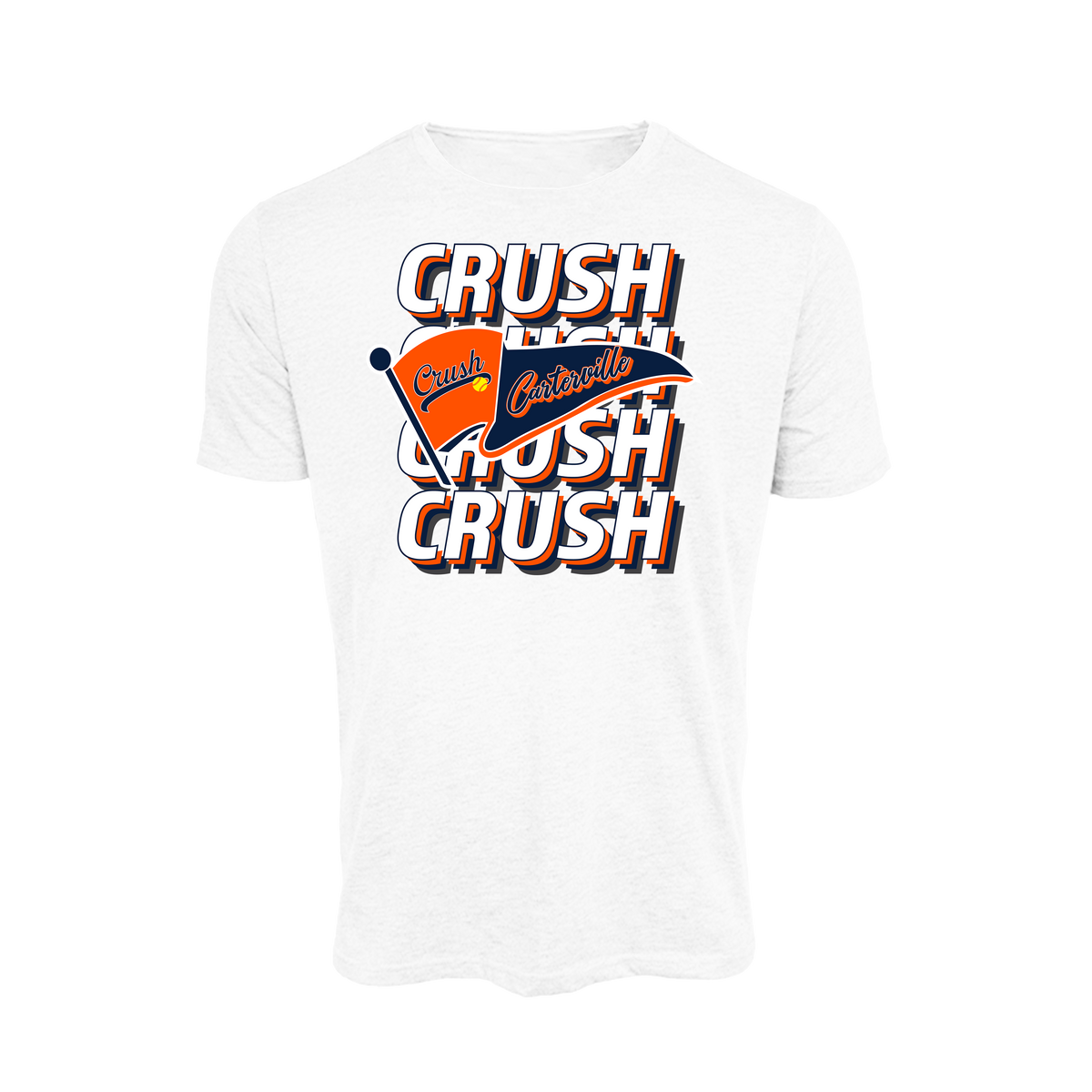 Carterville Crush (Wheaton) Fastpitch- T Shirt 1 (White)