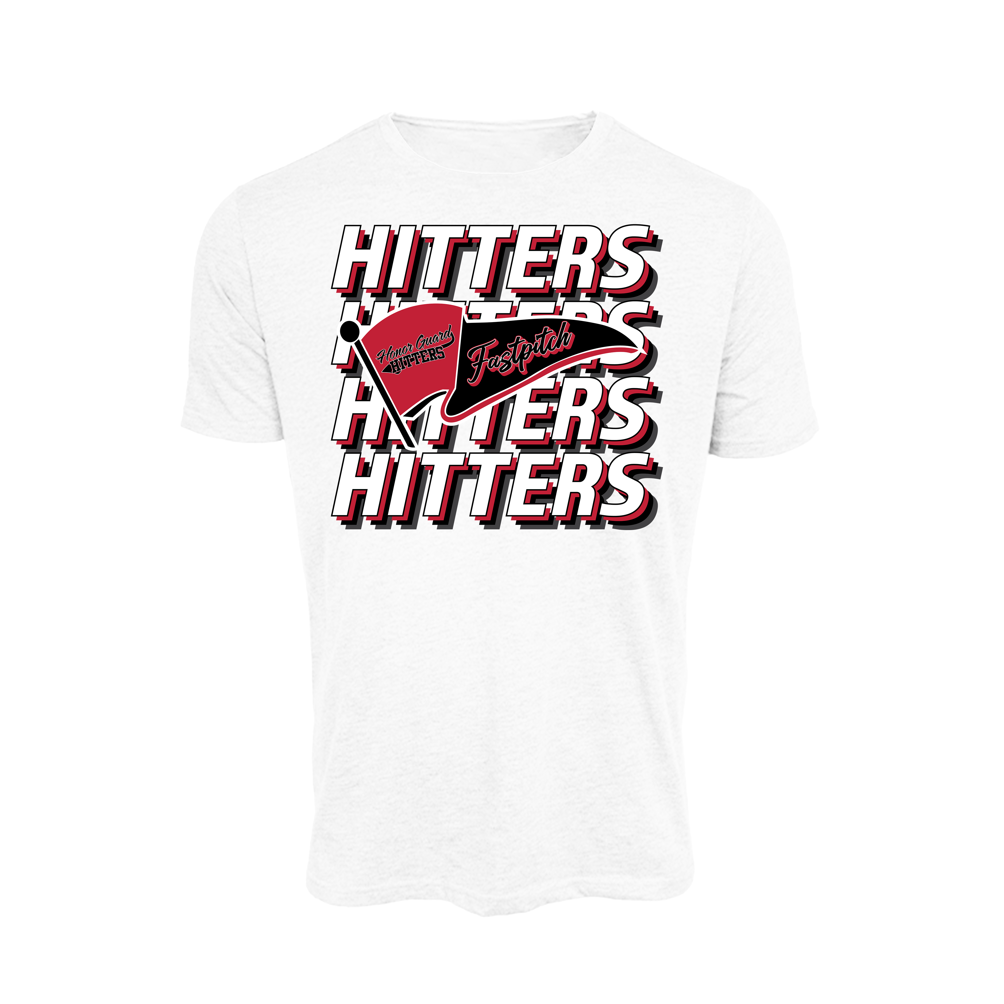 Honor Guard Hitters Fastpitch (Jeffers) - T Shirt 1 (White)