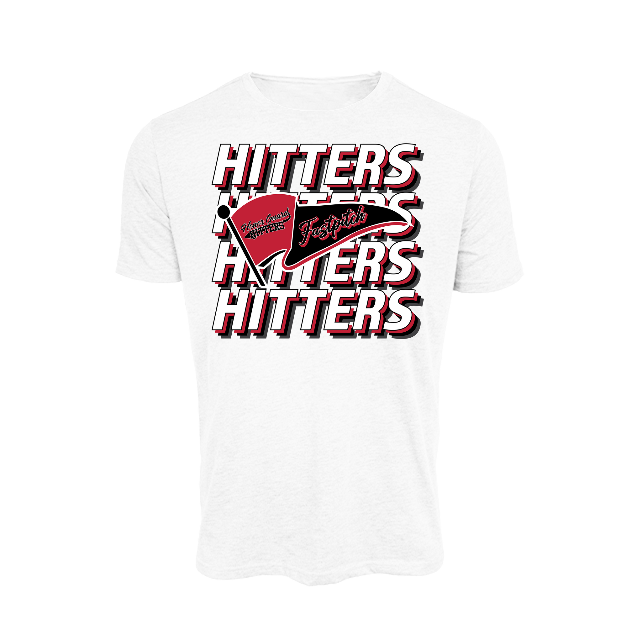 Honor Guard Hitters Fastpitch (Jeffers) - T Shirt 1 (White)