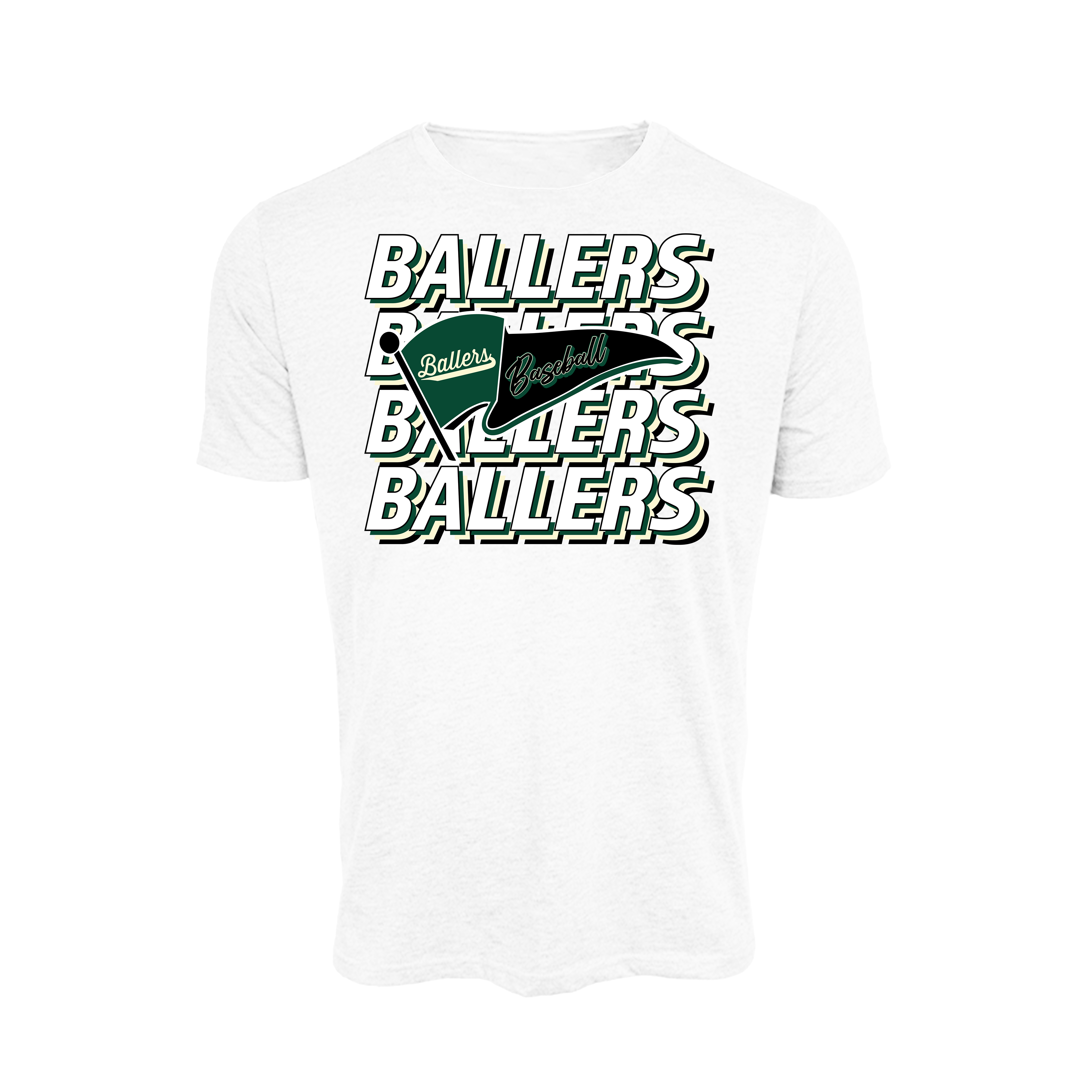 Ballers Baseball (Wyble)- T Shirt 1 (White)