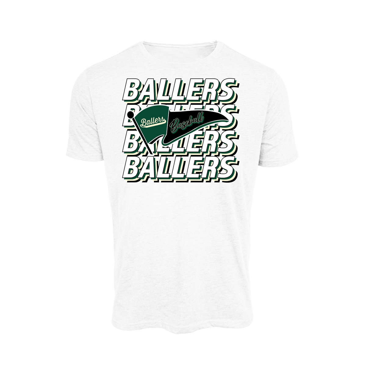 Ballers Baseball (Wyble)- T Shirt 1 (White)