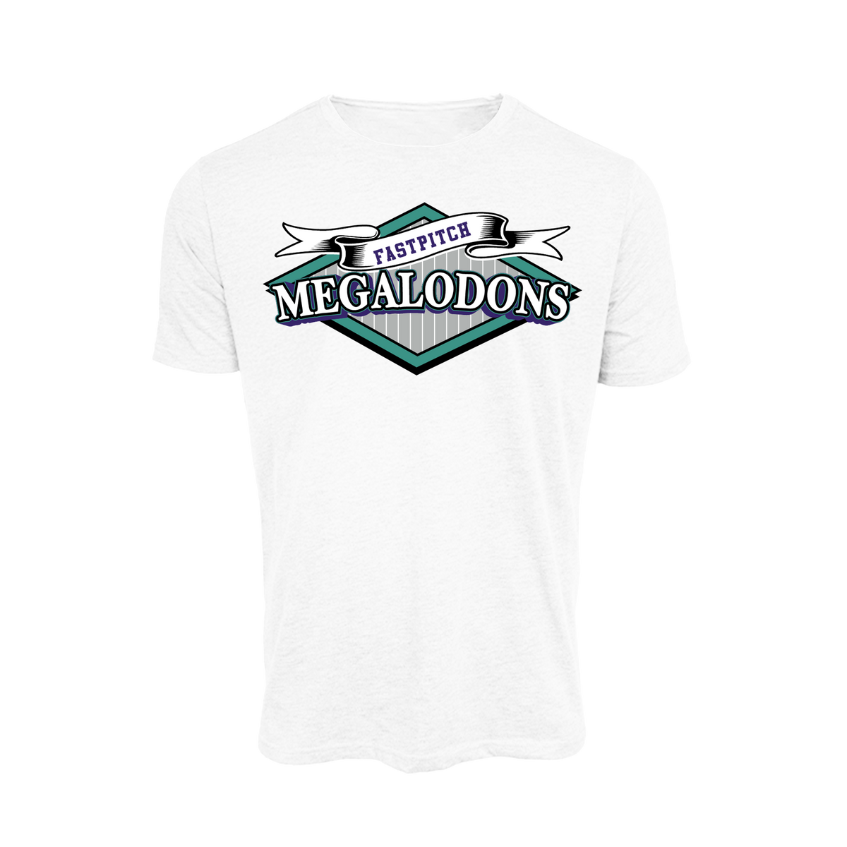 Megalodons Fastpitch (Padilla) 2026- T Shirt 1 (White)