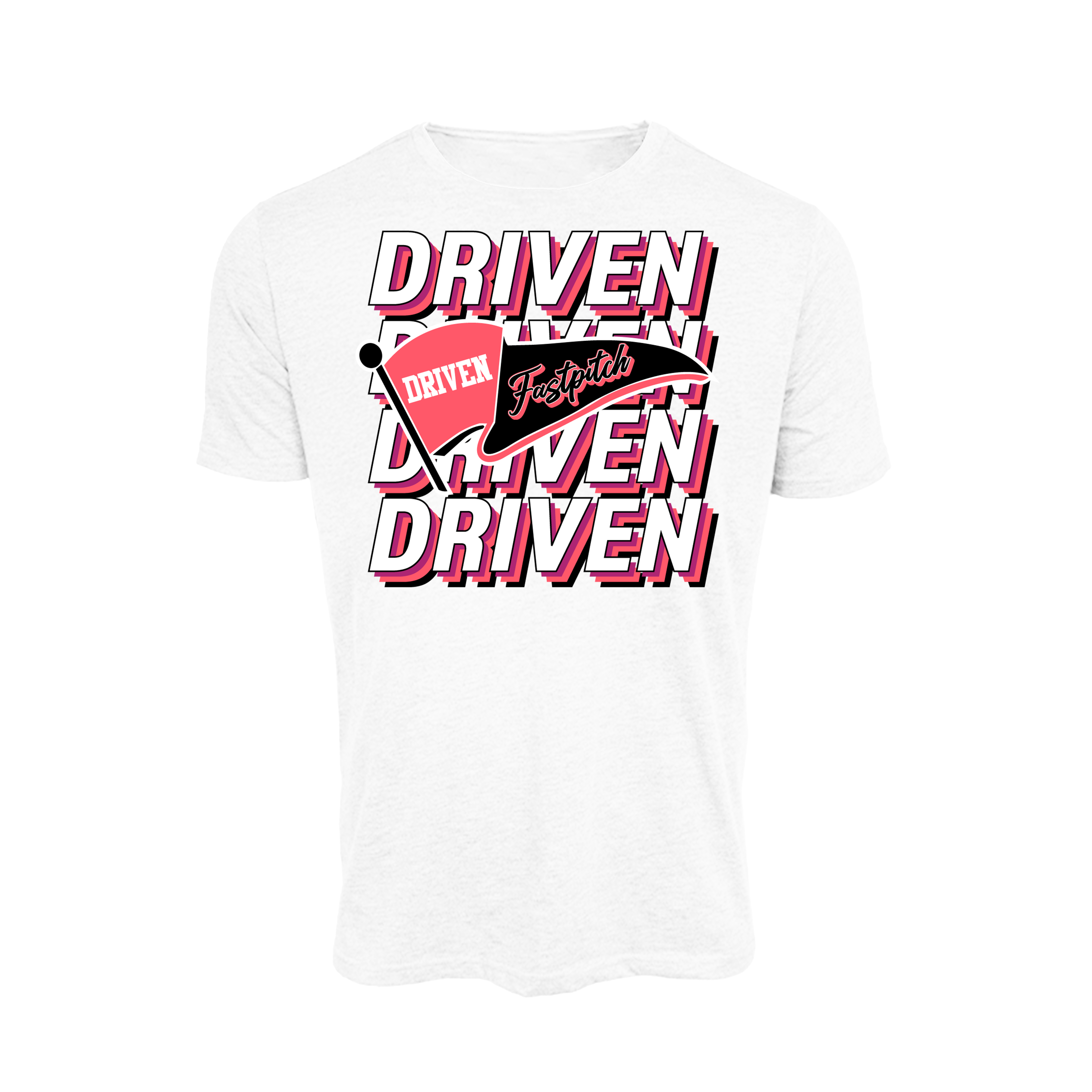 Driven Fastpitch (Dishon)- T Shirt 1 (White)
