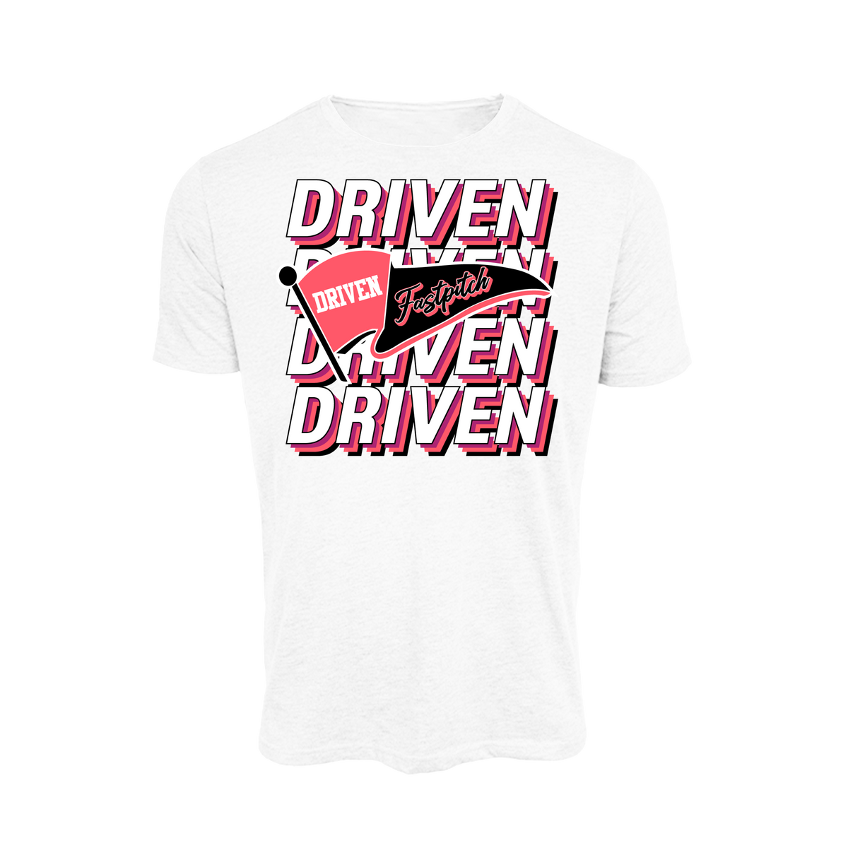 Driven Fastpitch (Dishon)- T Shirt 1 (White)