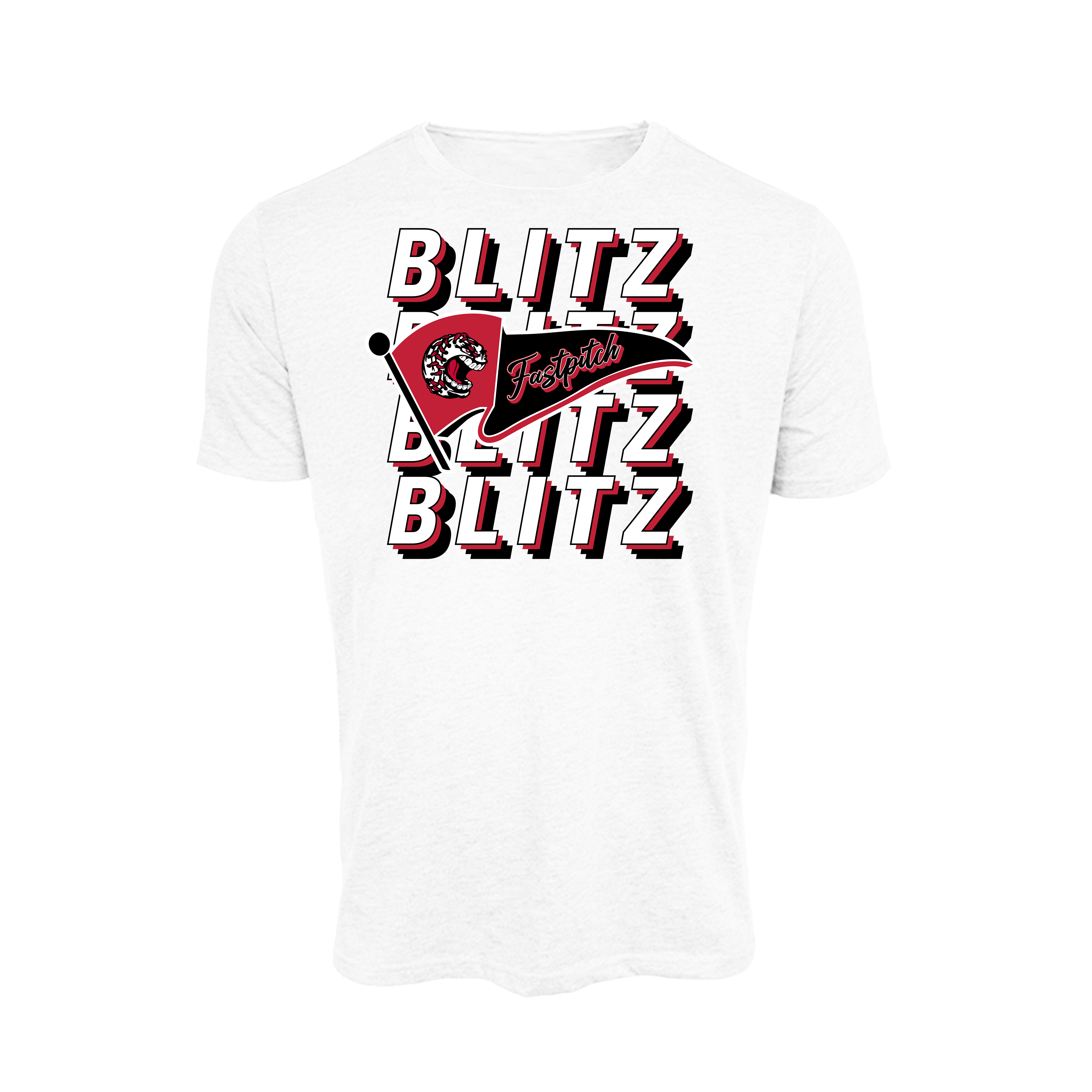 Blitz (Harding) Fastpitch- T Shirt 1 (White)