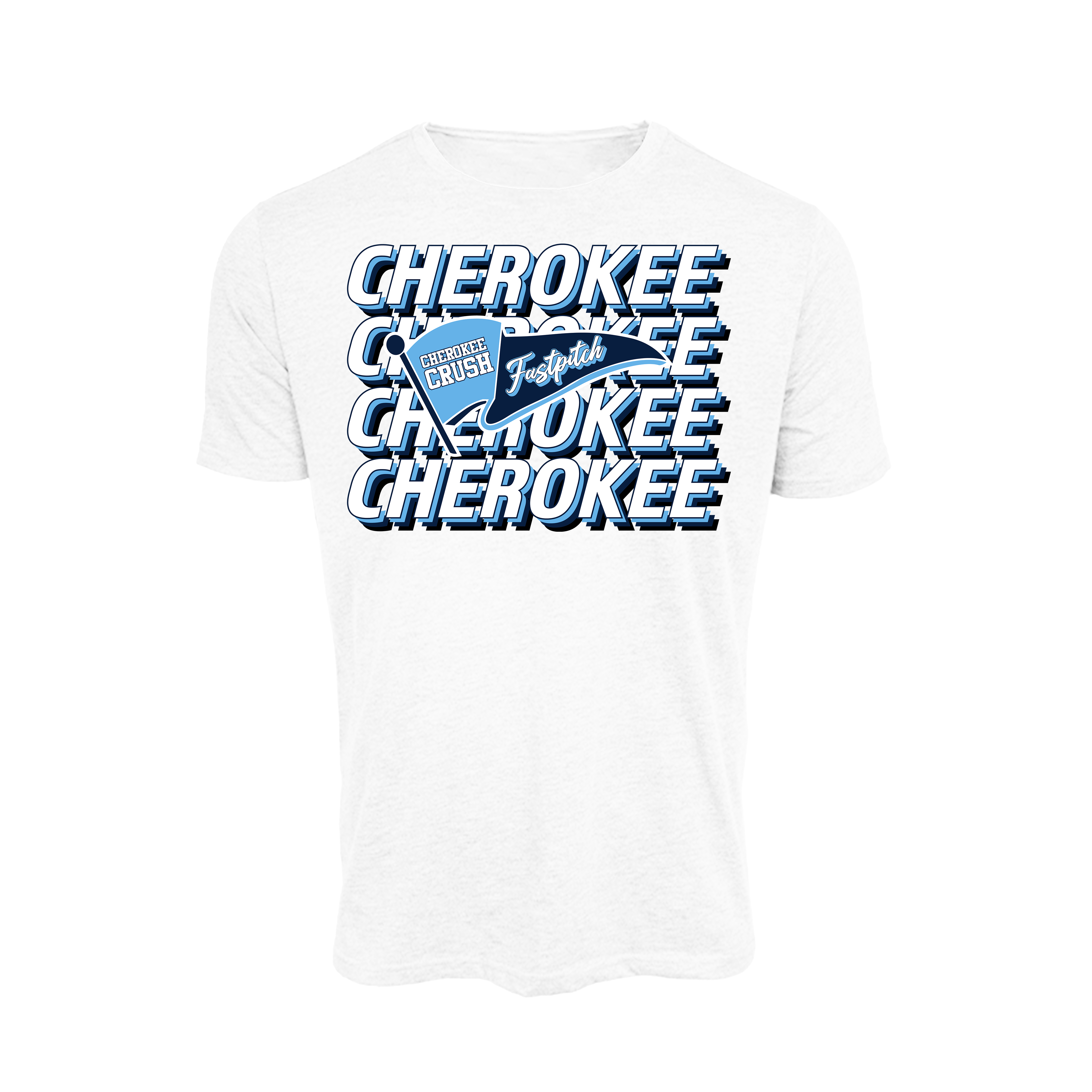 Cherokee Crush (Evans) Fastpitch- T Shirt 1 (White)