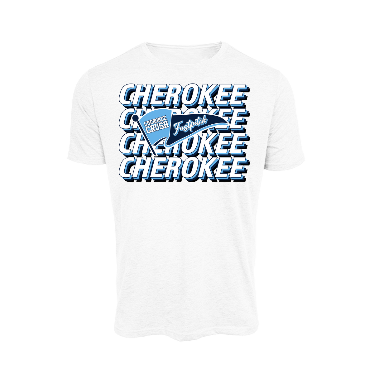 Cherokee Crush (Evans) Fastpitch- T Shirt 1 (White)