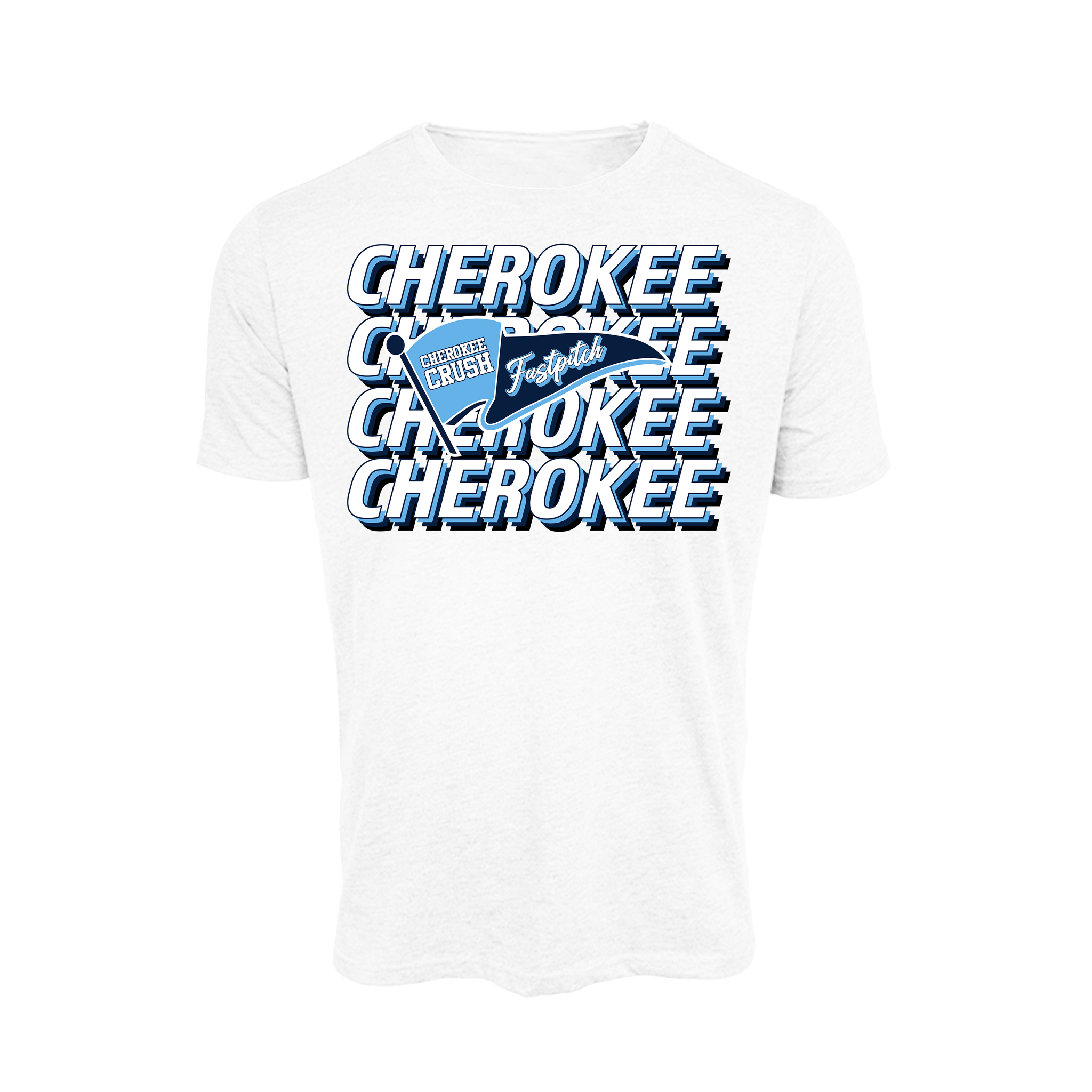Cherokee Crush (Evans) Fastpitch- T Shirt 1 (White)