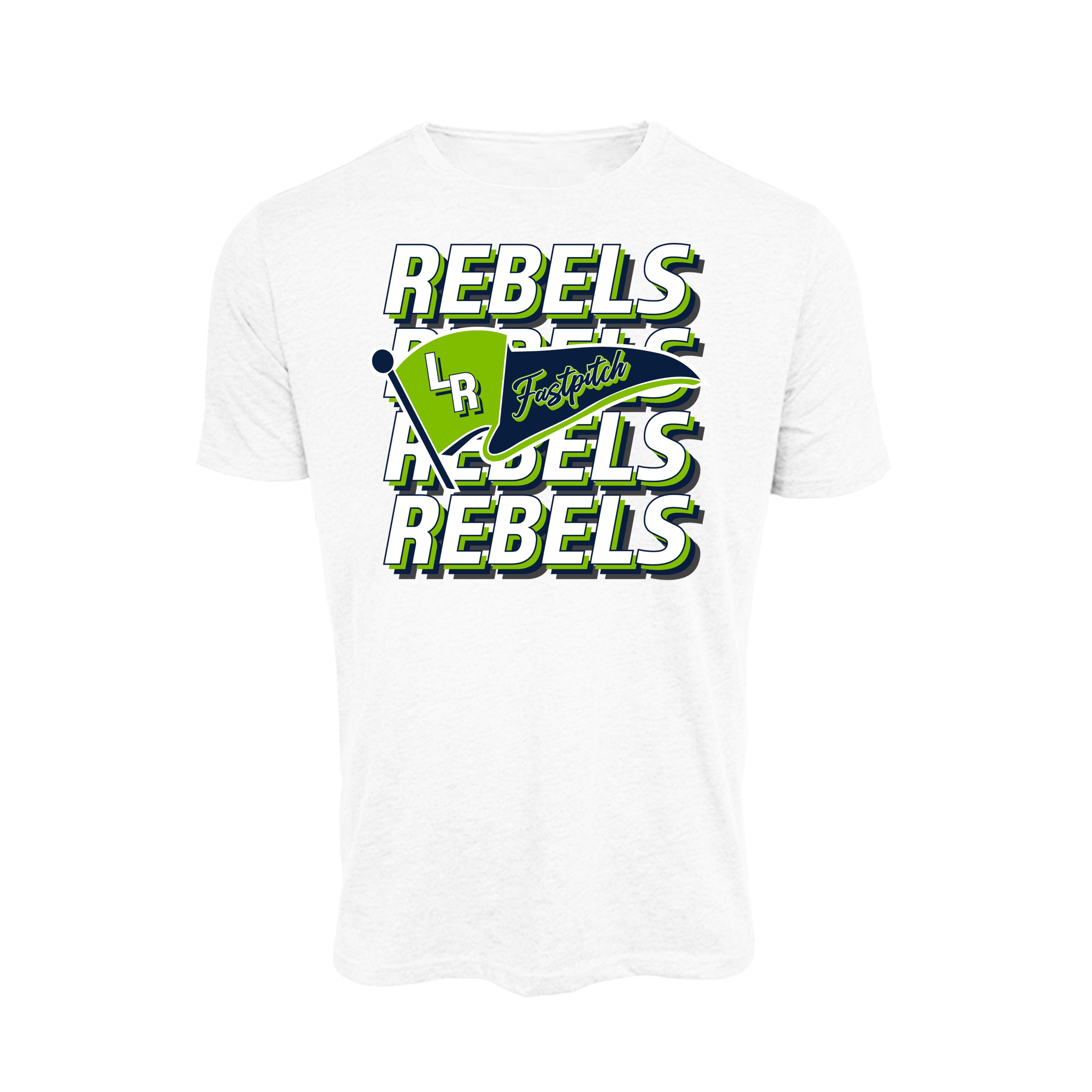 Lady Rebels (Corpman) Fastpitch- T Shirt 1 (White)