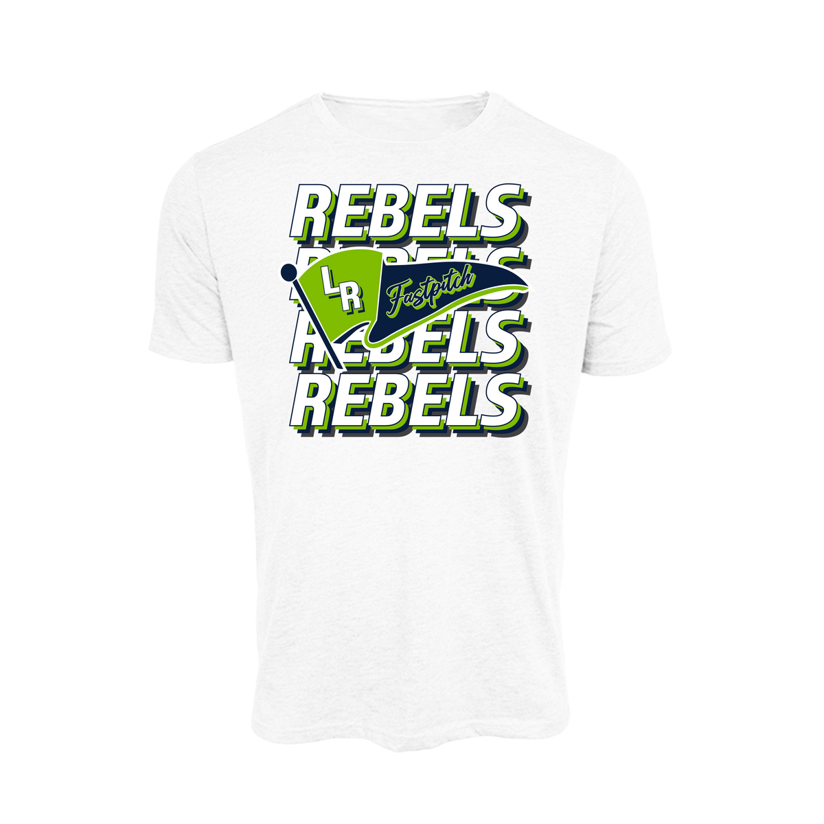 Lady Rebels (Corpman) Fastpitch- T Shirt 1 (White)