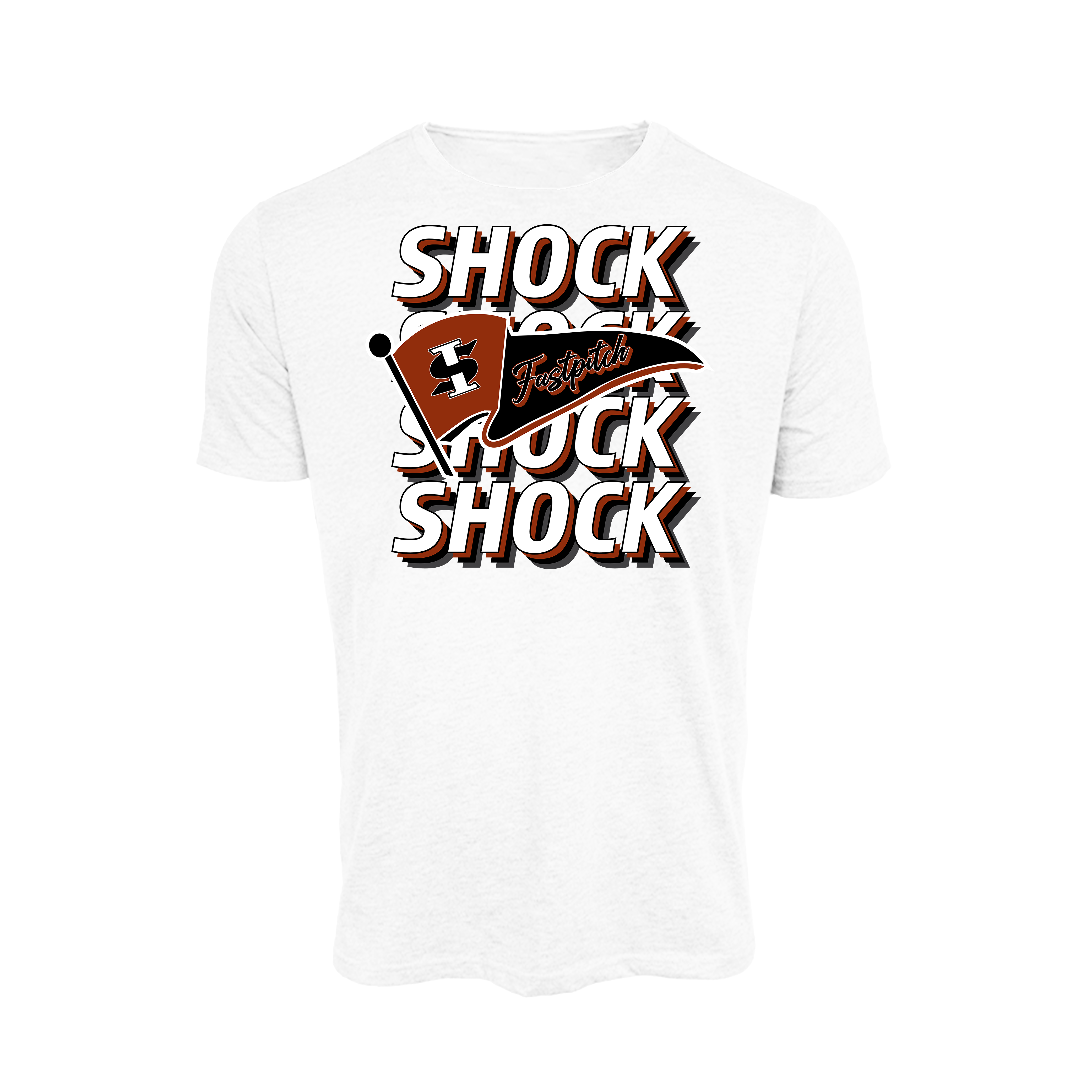 Indiana Shock Fastpitch (Coburn) 2026- T Shirt 1 (White)
