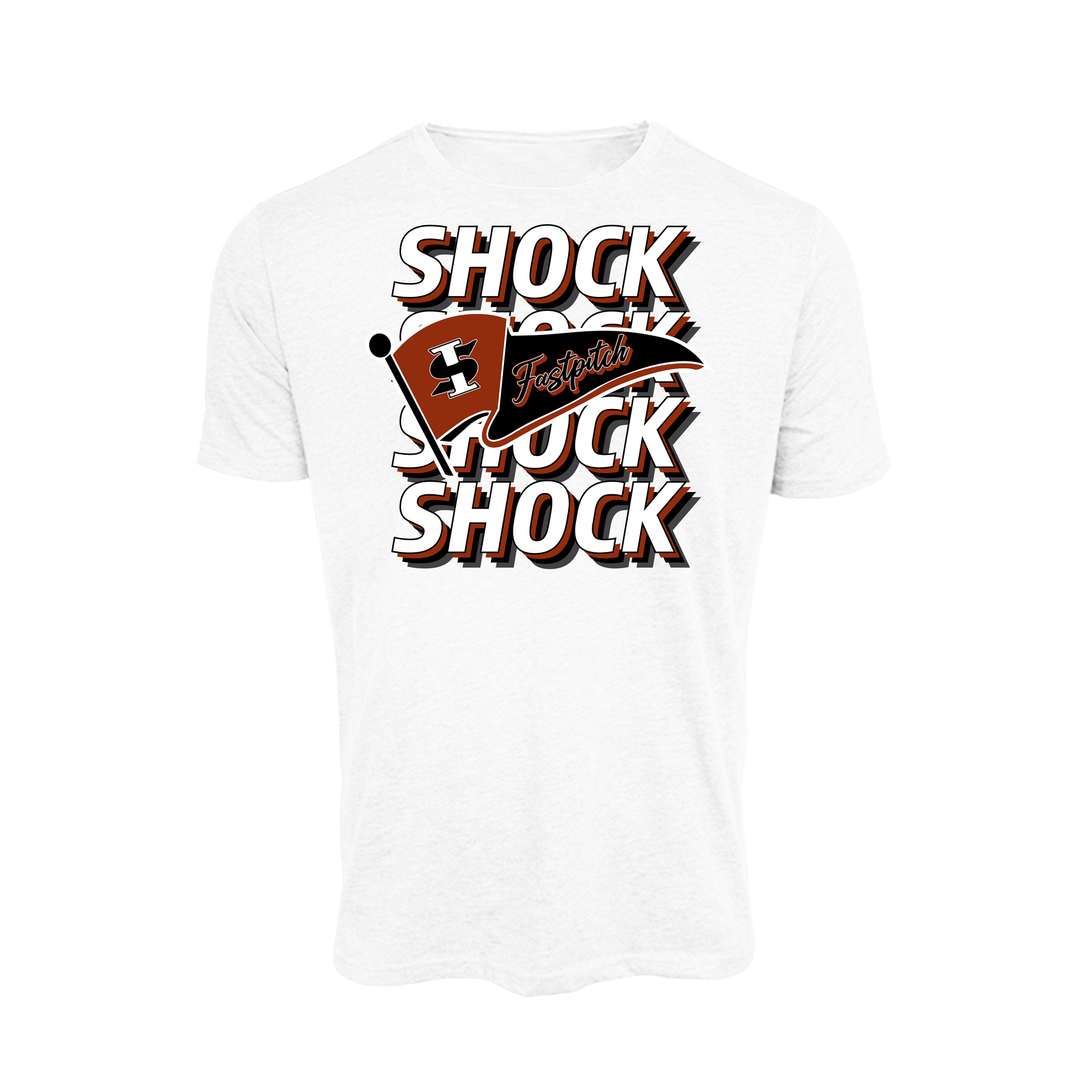 Indiana Shock Fastpitch (Coburn) 2026- T Shirt 1 (White)