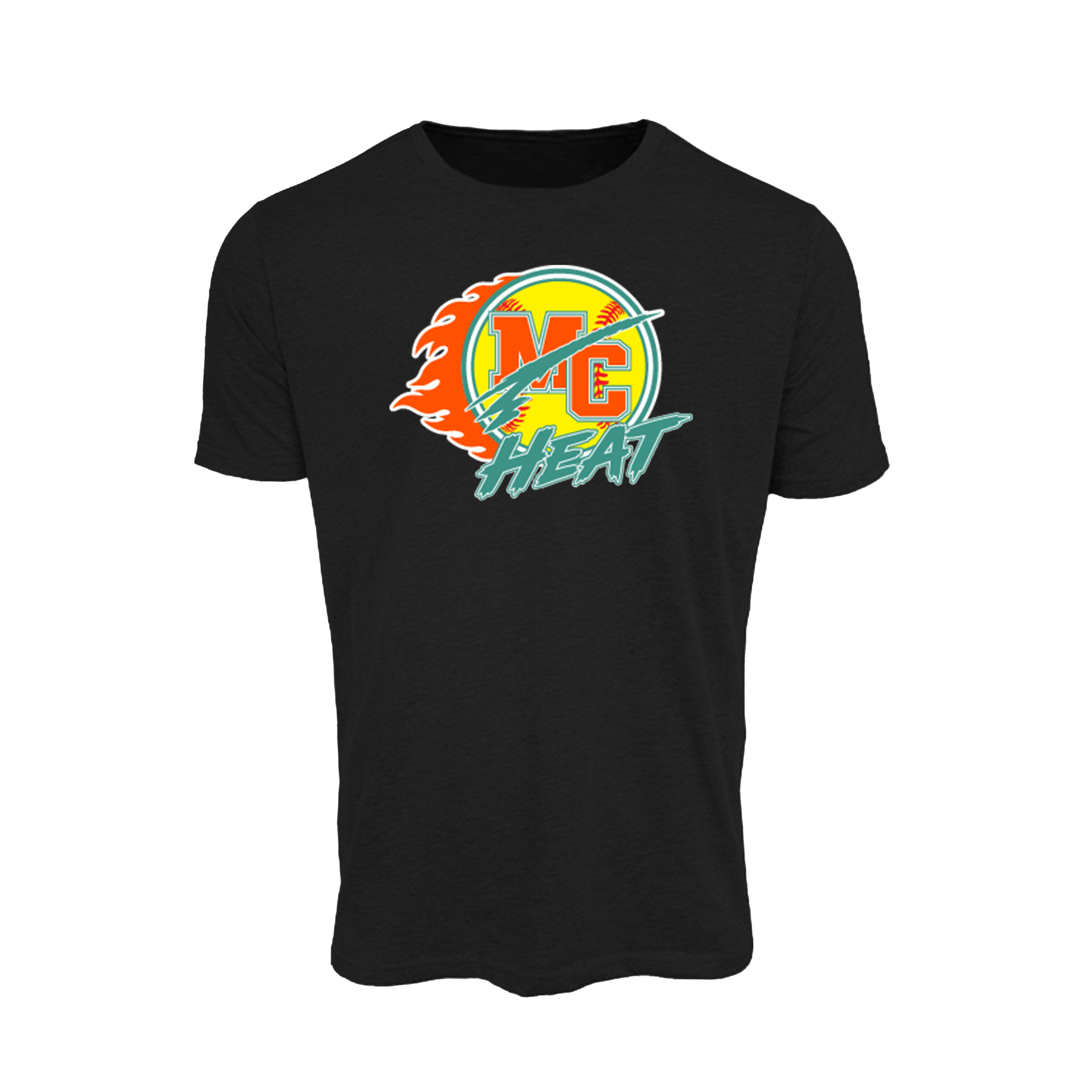 MC Heat (Edgette) Fastpitch- T Shirt 2 (Black)