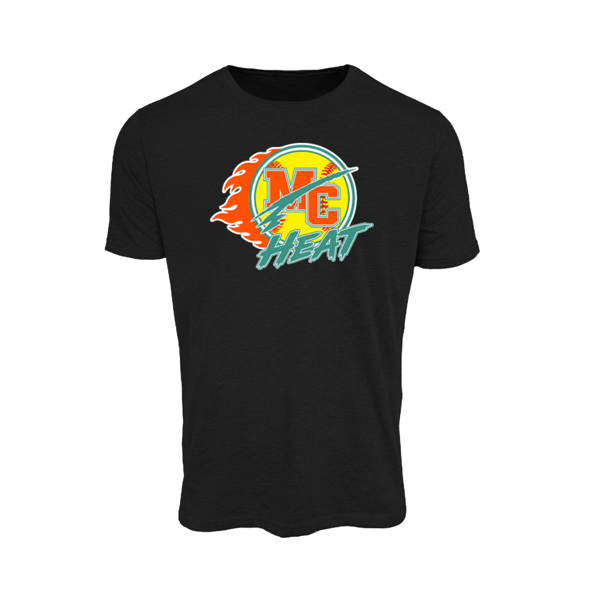 MC Heat (Edgette) Fastpitch- T Shirt 2 (Black)
