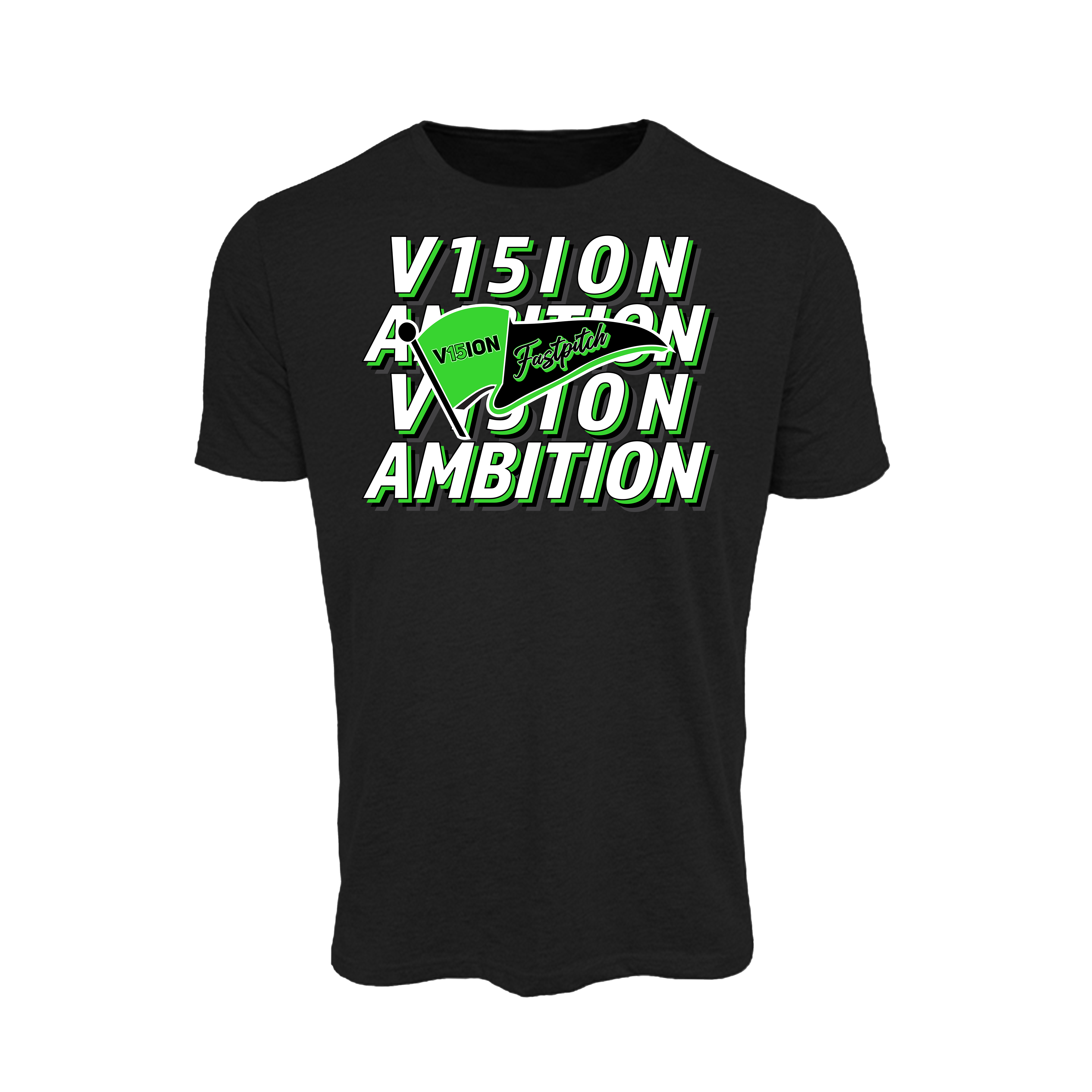 V15ION Fastpitch (Allen)- T Shirt 2 (Black)
