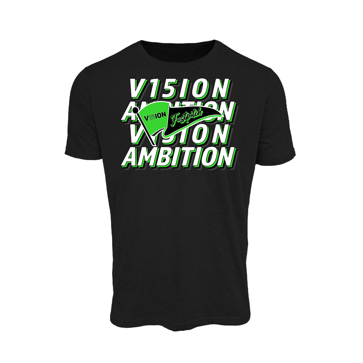 V15ION Fastpitch (Allen)- T Shirt 2 (Black)