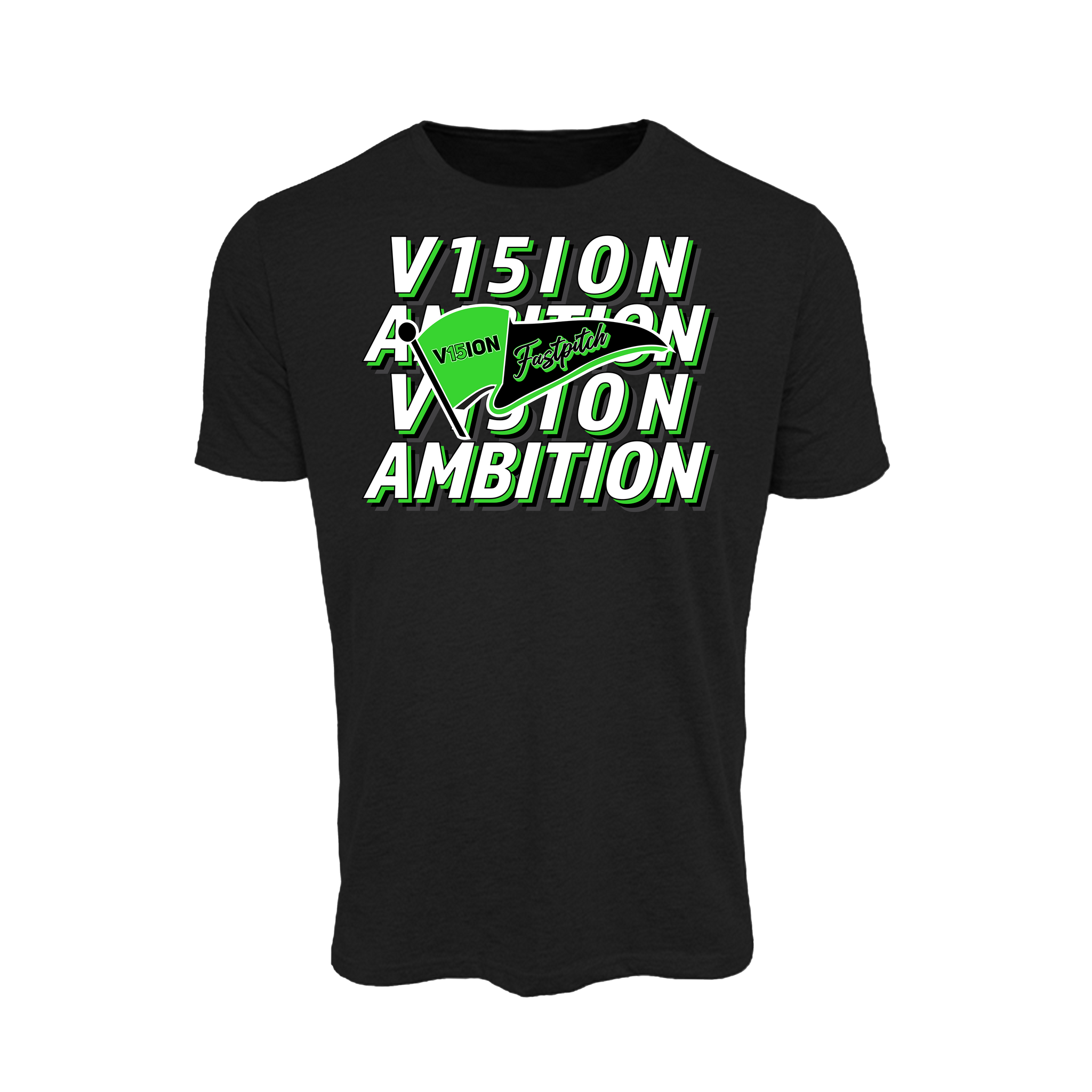 V15ION Fastpitch (Allen)- T Shirt 2 (Black)