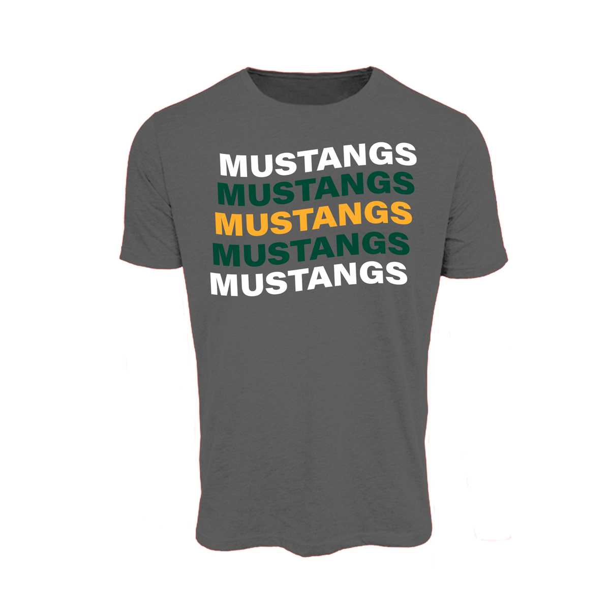 CAPUCHINO MUSTANGS-Girls Wrestling- T Shirt 2 (Charcoal)
