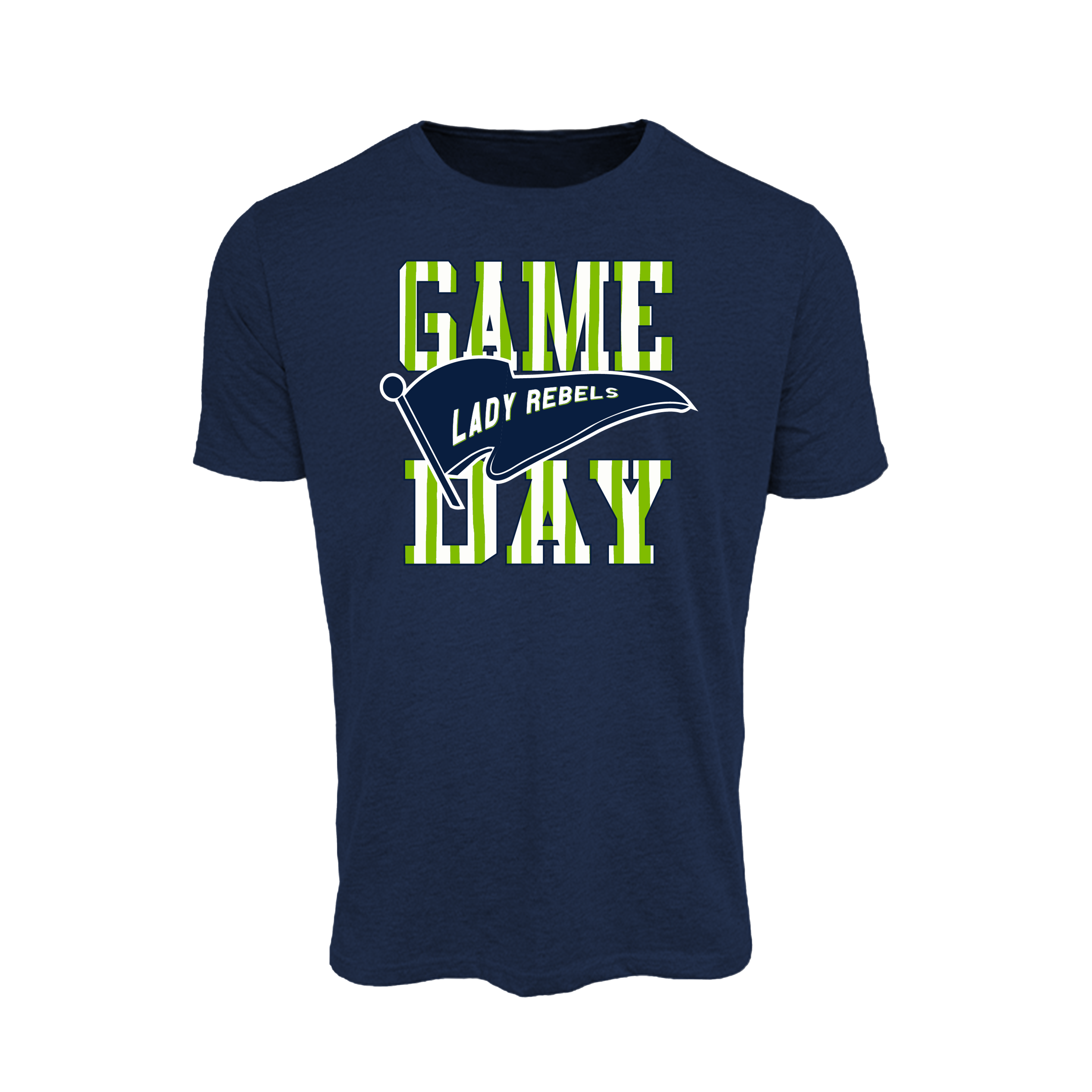 Lady Rebels (Corpman) Fastpitch- T Shirt 2 (Navy)