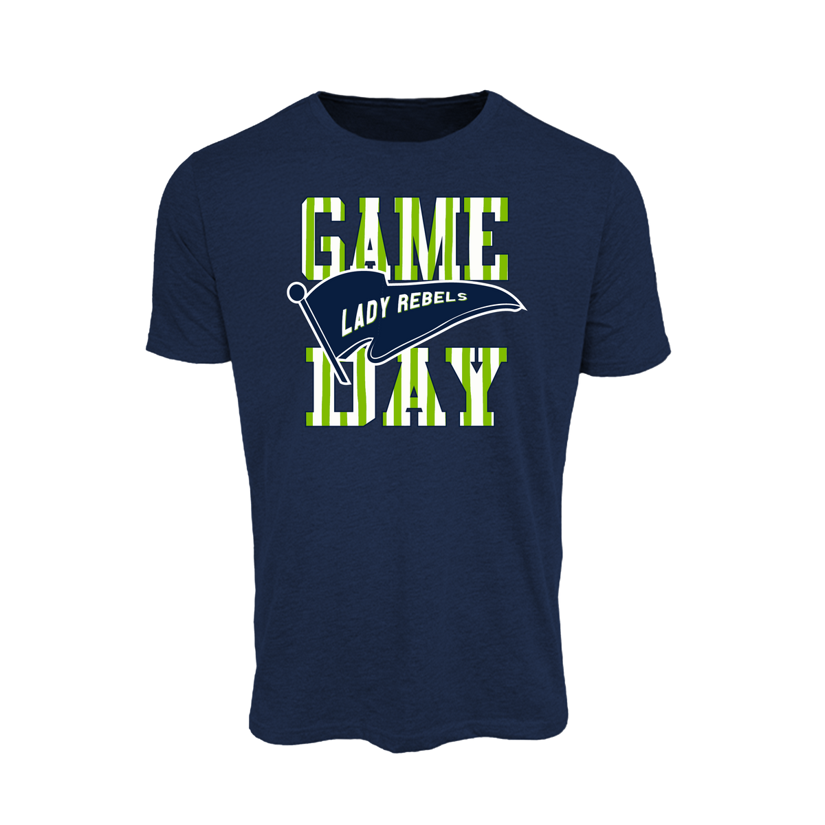 Lady Rebels (Corpman) Fastpitch- T Shirt 2 (Navy)