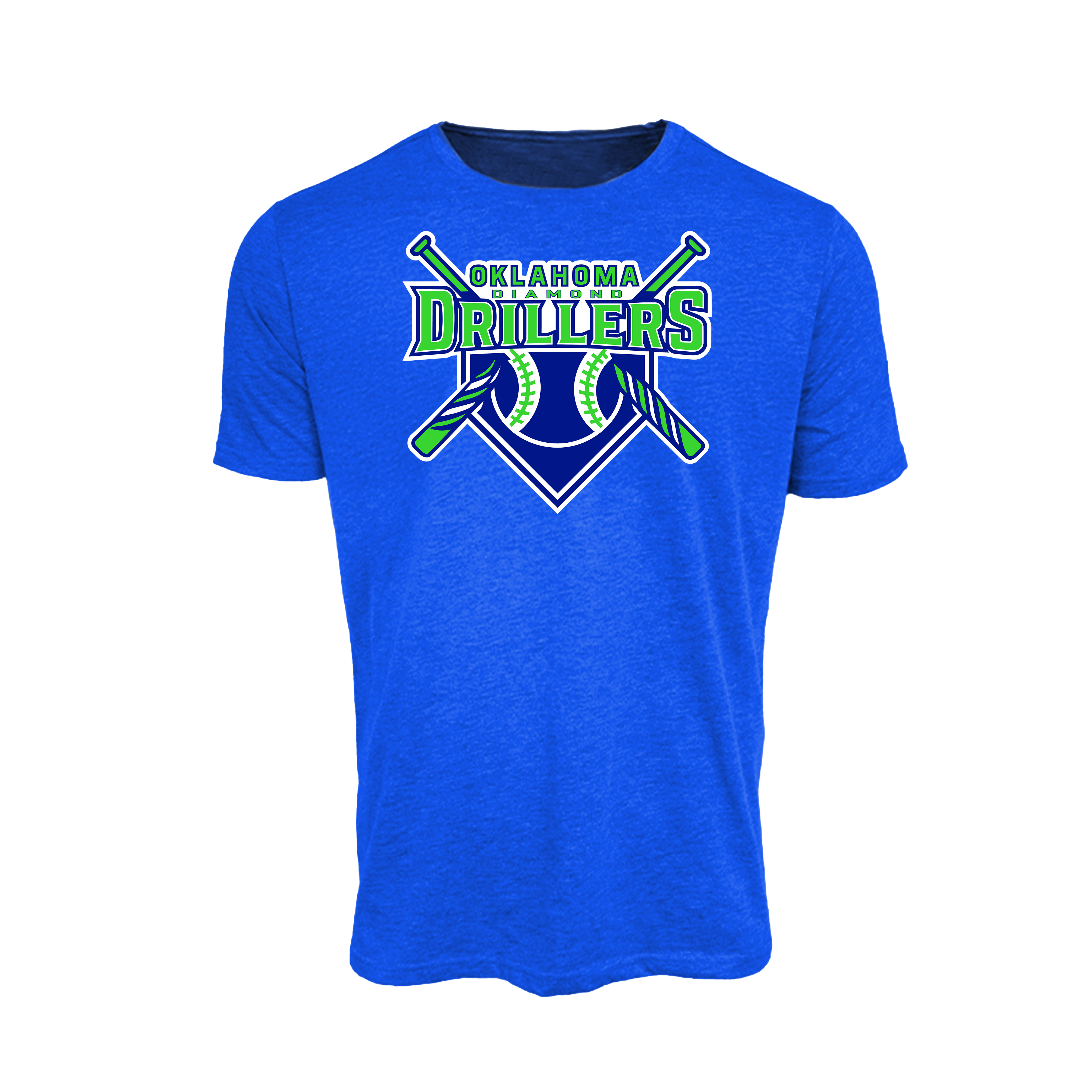 Oklahoma Diamond Drillers Baseball (Miller)- T Shirt 2 (Royal Blue)
