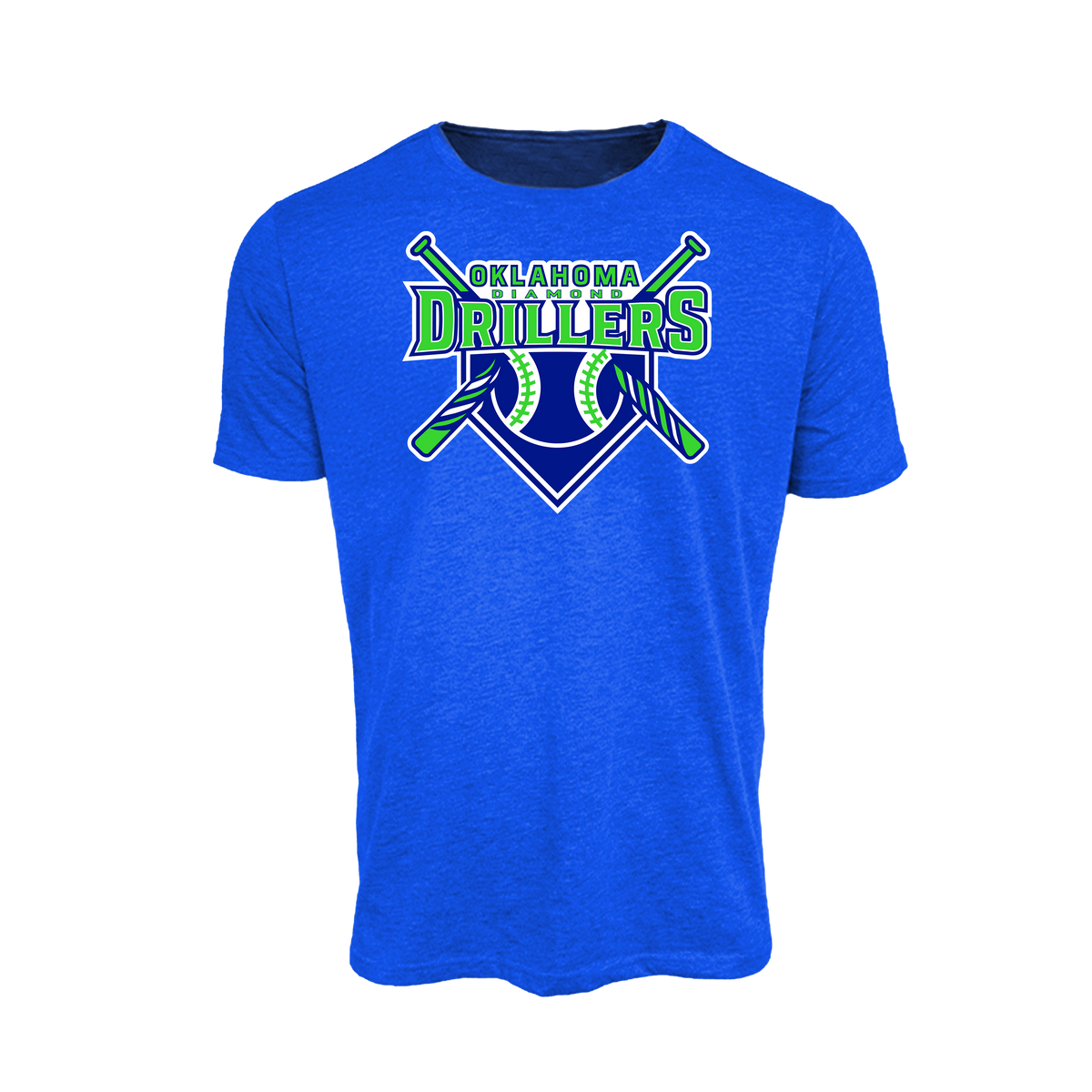 Oklahoma Diamond Drillers Baseball (Miller)- T Shirt 2 (Royal Blue)
