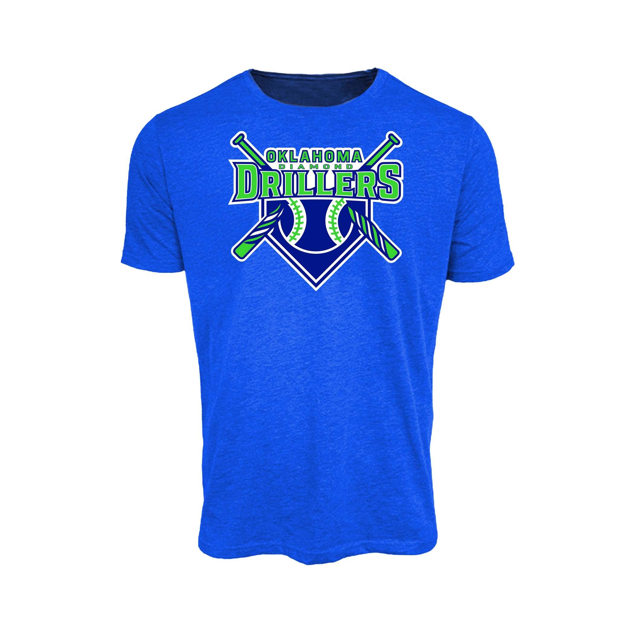 Oklahoma Diamond Drillers Baseball (Miller)- T Shirt 2 (Royal Blue)