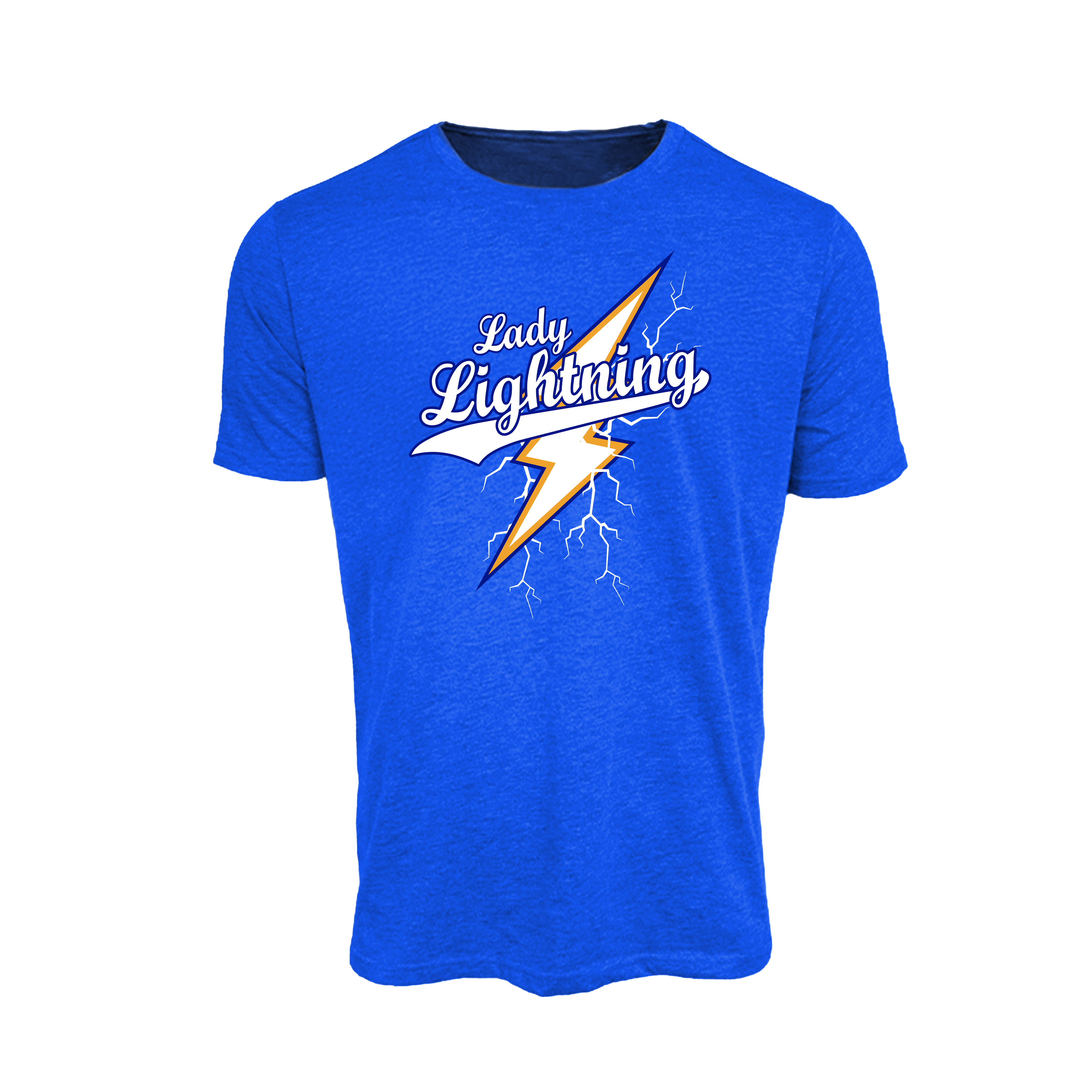 Lady Lightning Fastpitch (Vernon)- T Shirt 2 (Royal Blue)