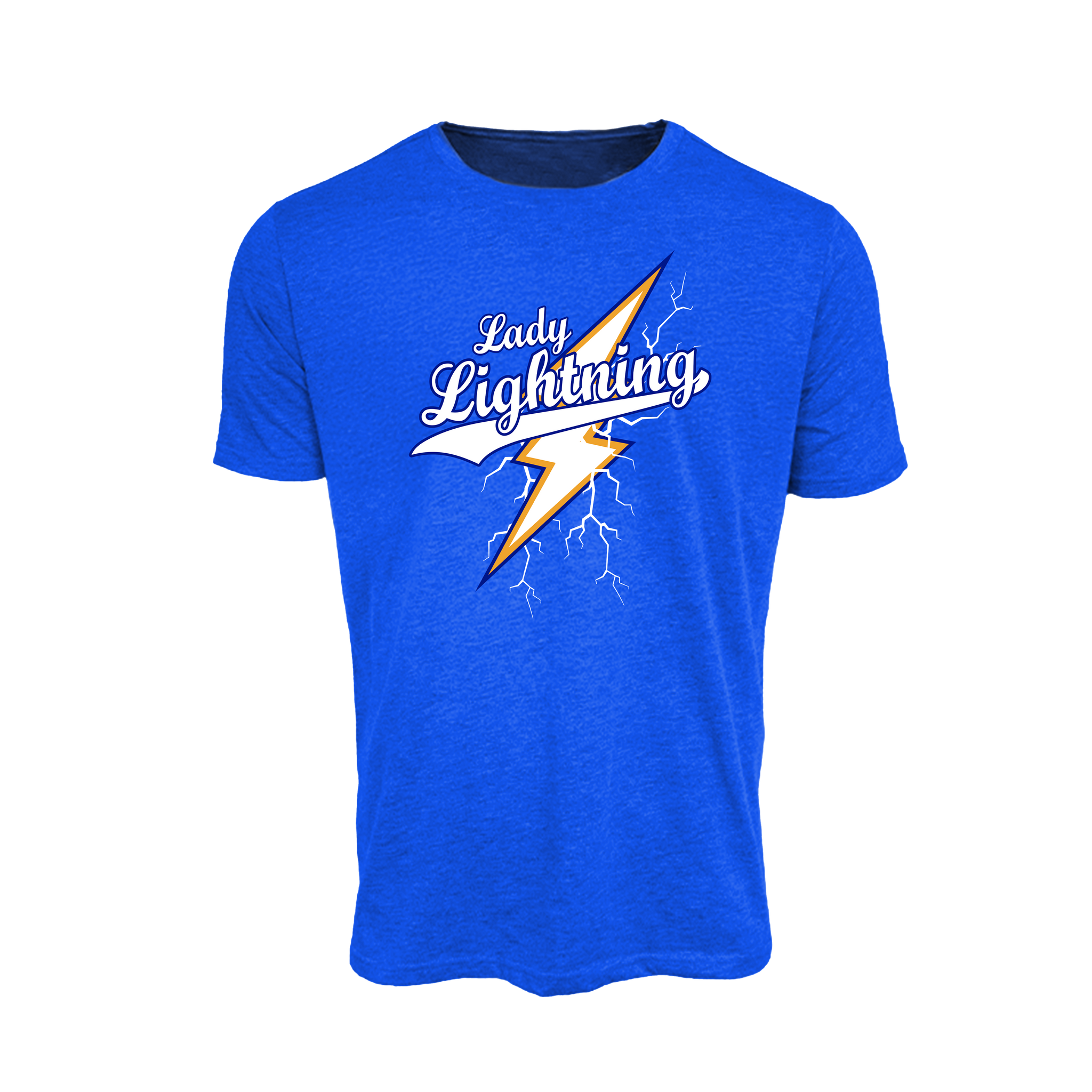 Lady Lightning Fastpitch (Vernon)- T Shirt 2 (Royal Blue)