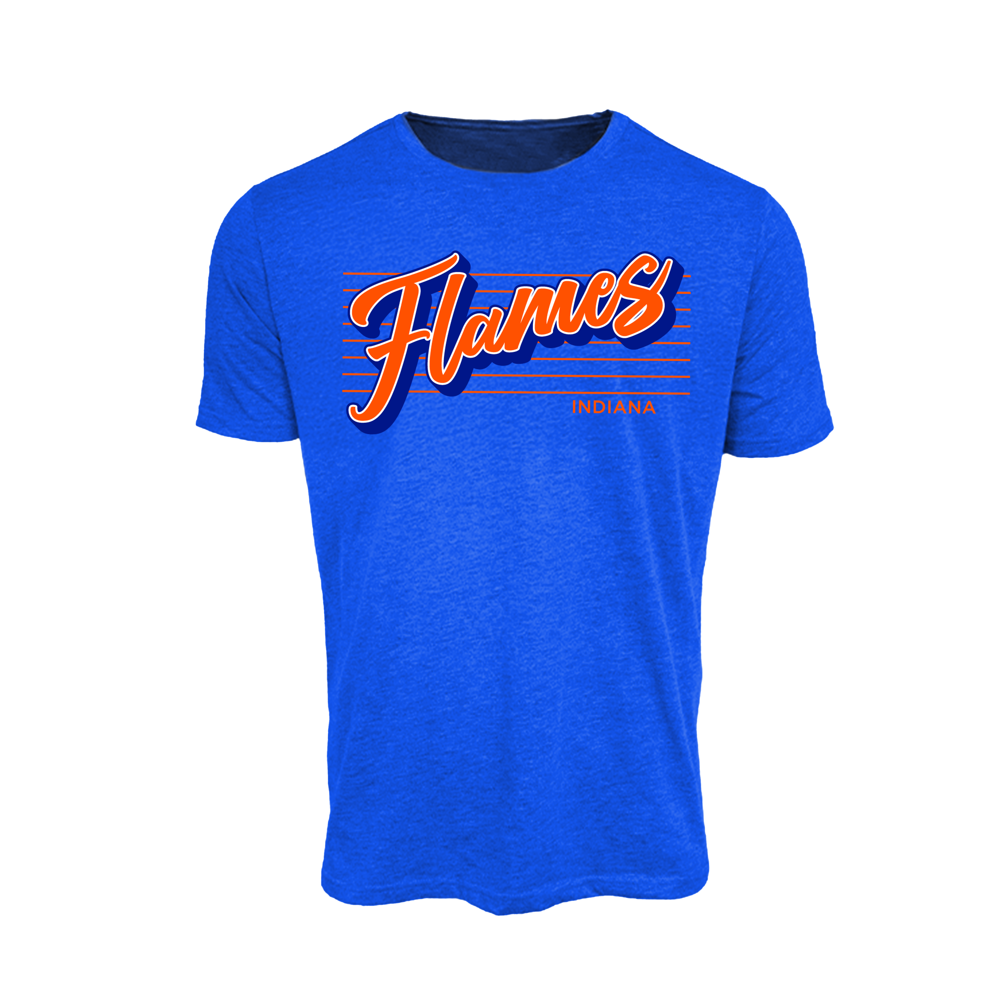 Indiana Flames (Brammer) Fastpitch- T Shirt 2 (Royal Blue)