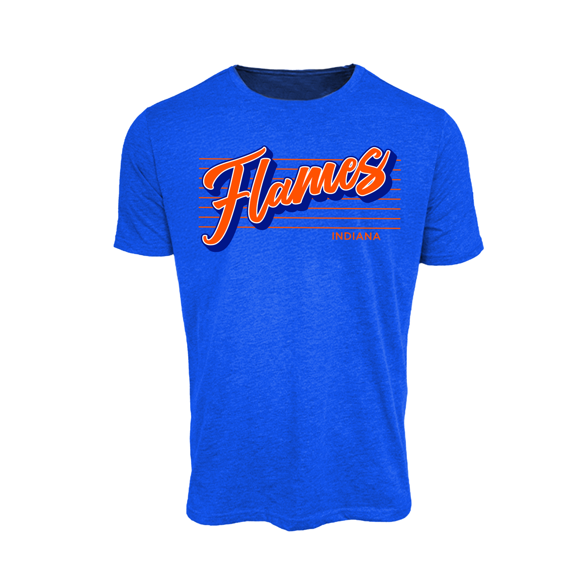 Indiana Flames (Brammer) Fastpitch- T Shirt 2 (Royal Blue)