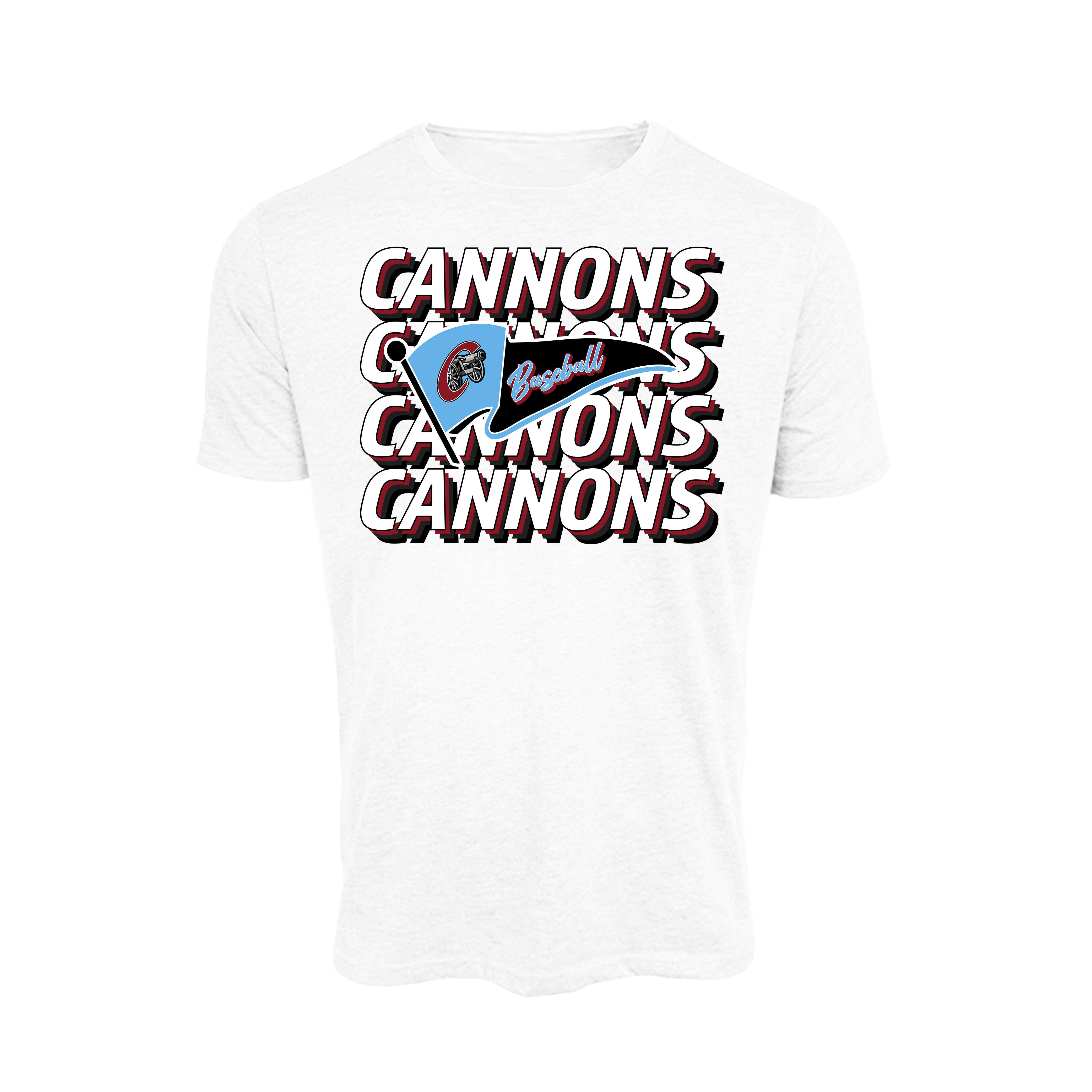 Columbia County Cannons Baseball (Bentley)- T Shirt 2 (White)