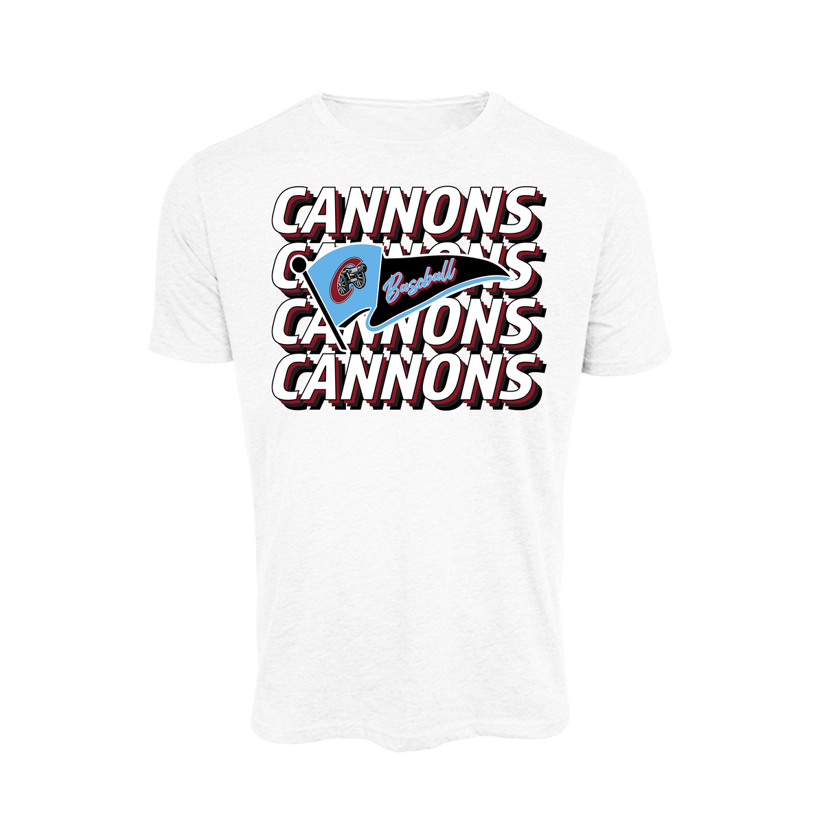 Columbia County Cannons Baseball (Bentley)- T Shirt 2 (White)