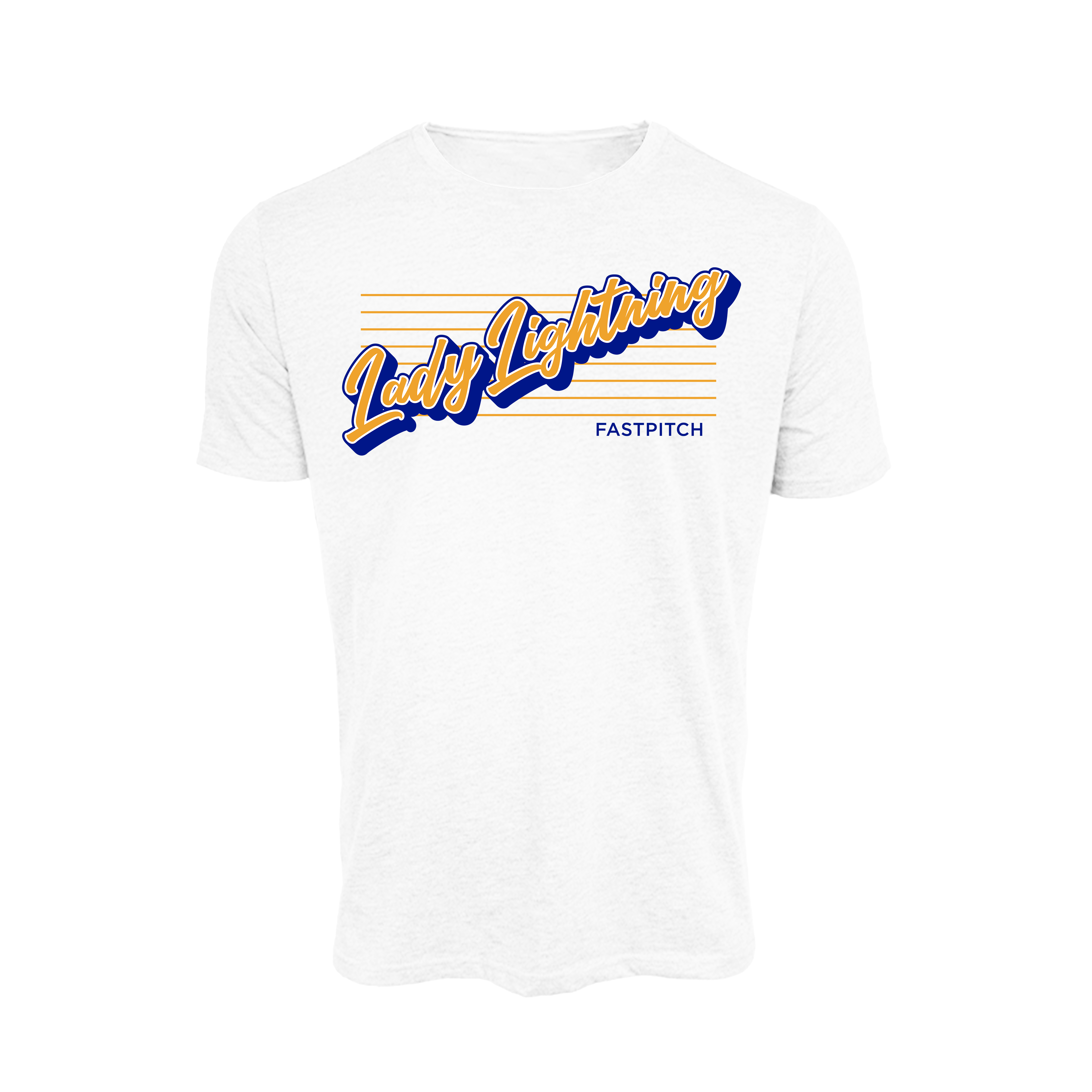 Lady Lightning Fastpitch (Vernon)- T Shirt 2 (White)
