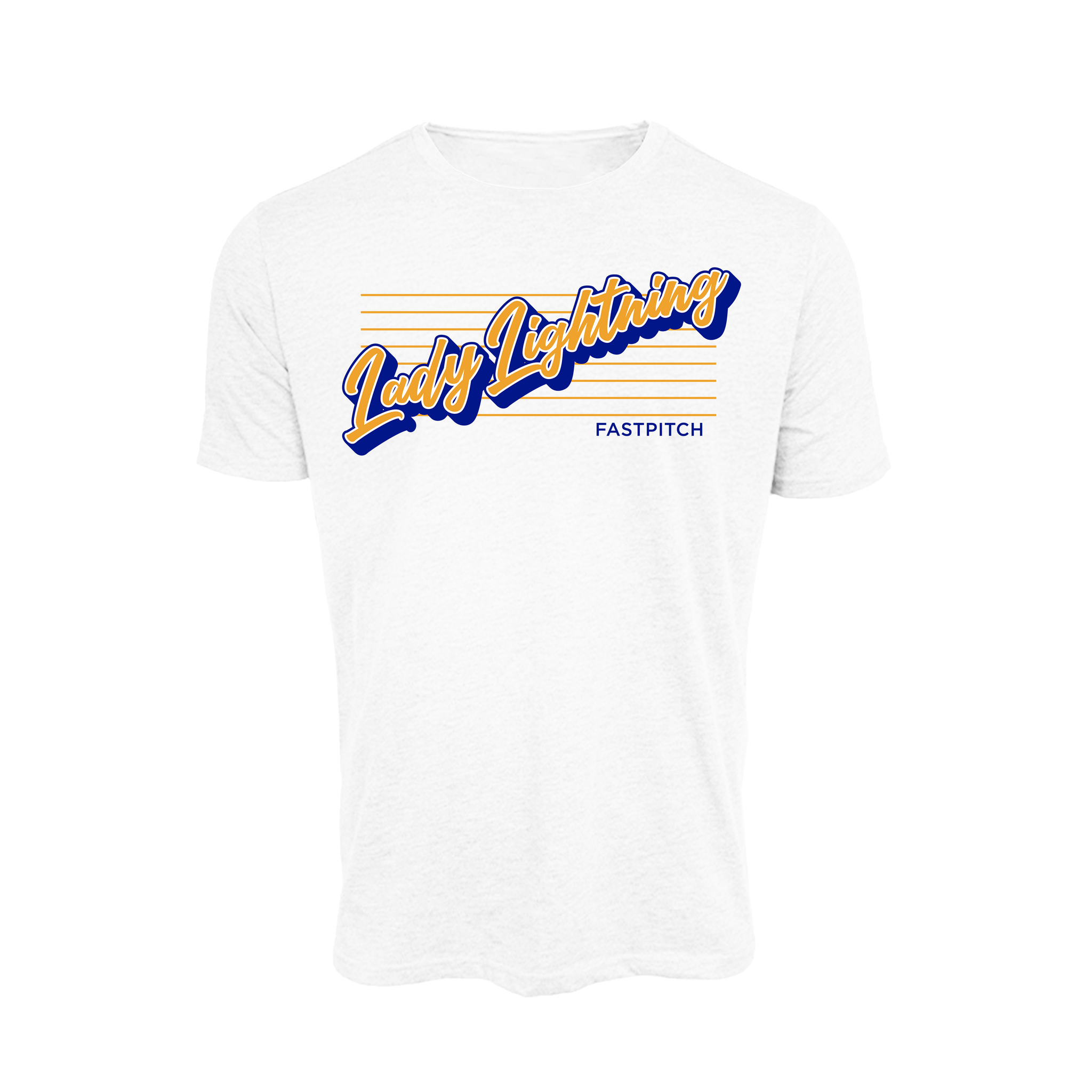 Lady Lightning Fastpitch (Vernon)- T Shirt 2 (White)