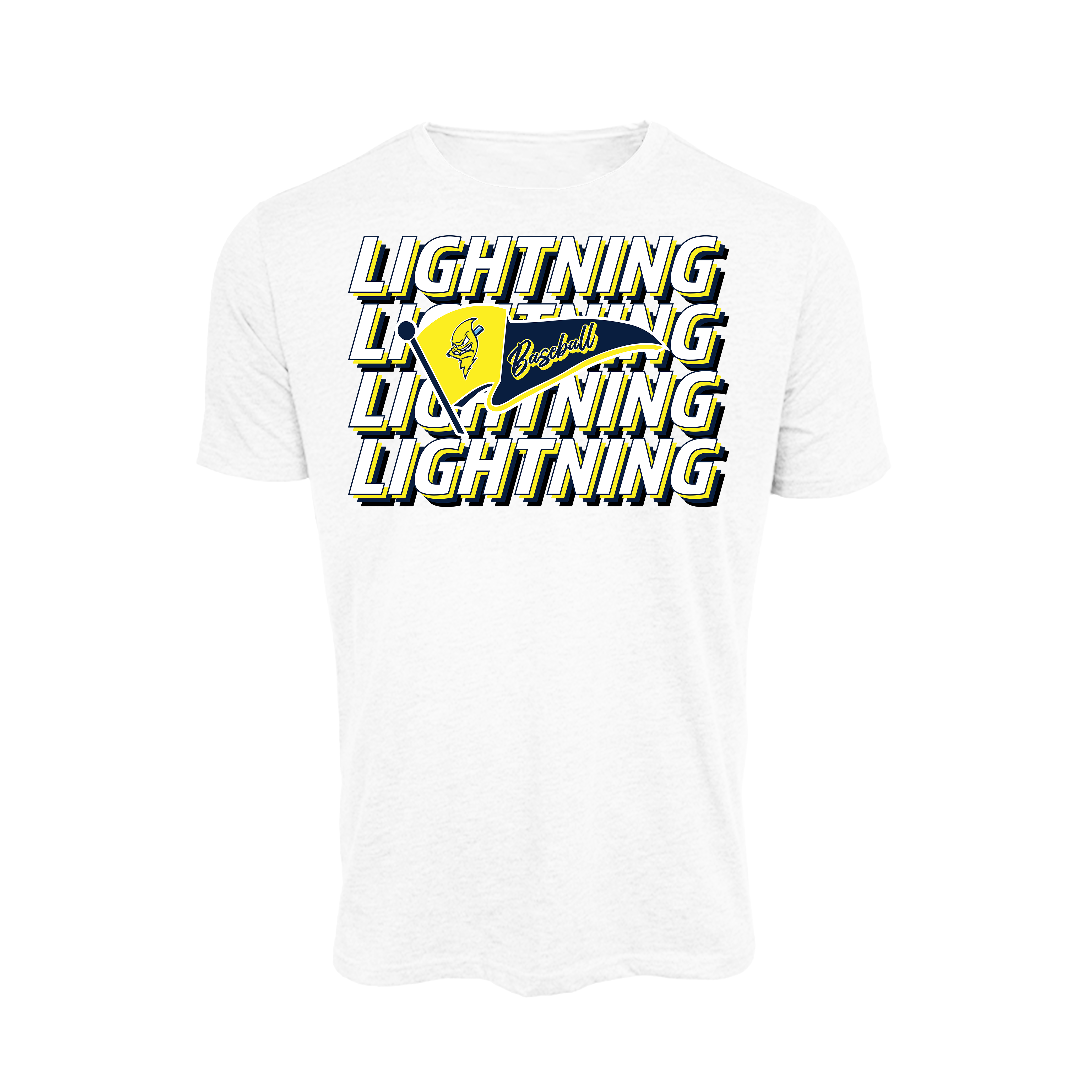 Lightning Jacks Baseball (Tucker)- T Shirt 2 (White)