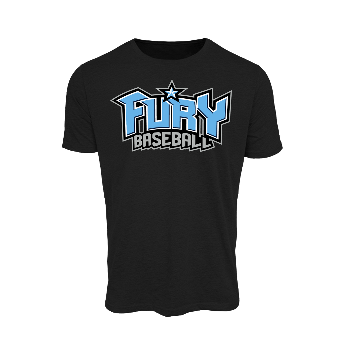 TP FURY (Tasker) Baseball- T Shirt 3 (Black)