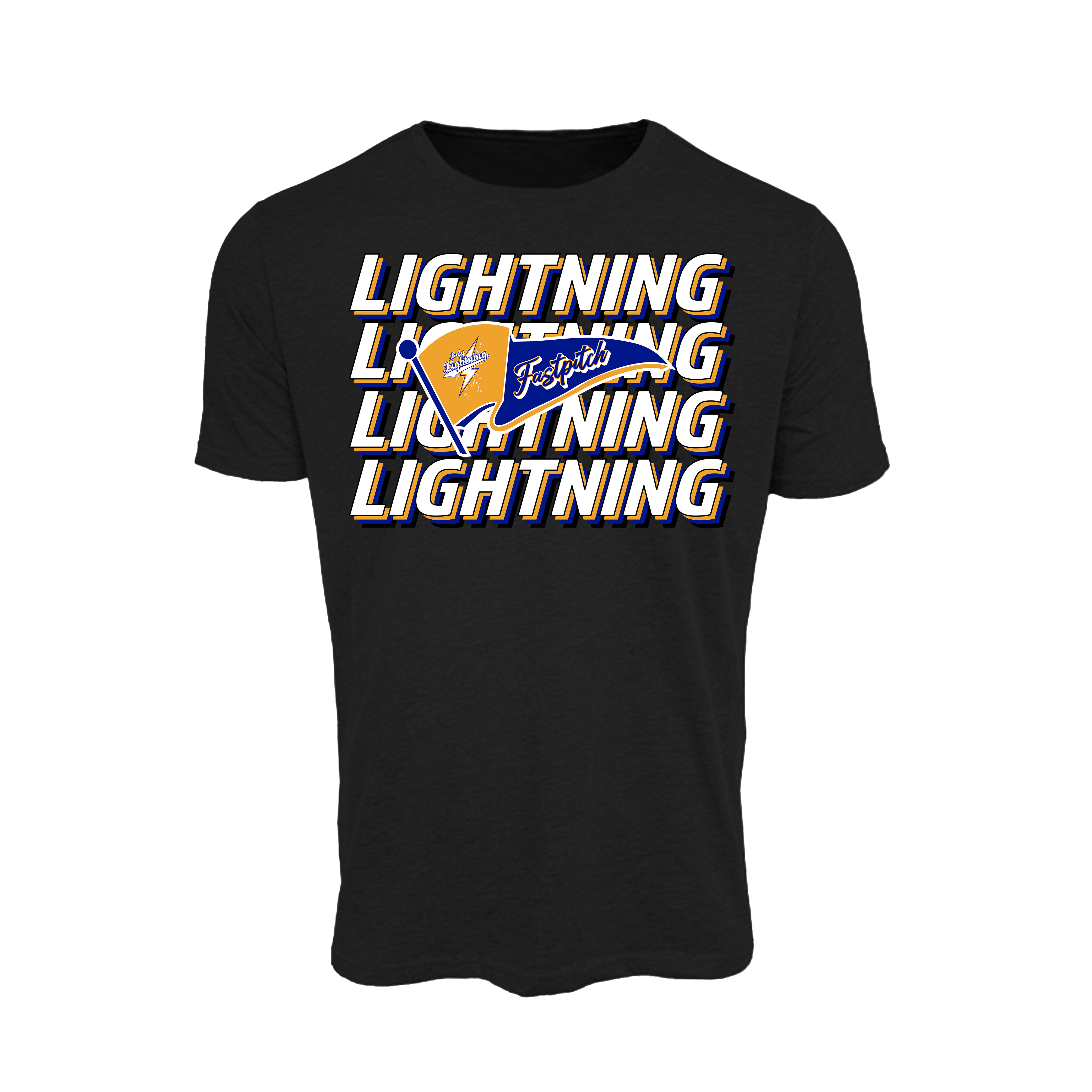 Lady Lightning Fastpitch (Vernon)- T Shirt 3 (Black)