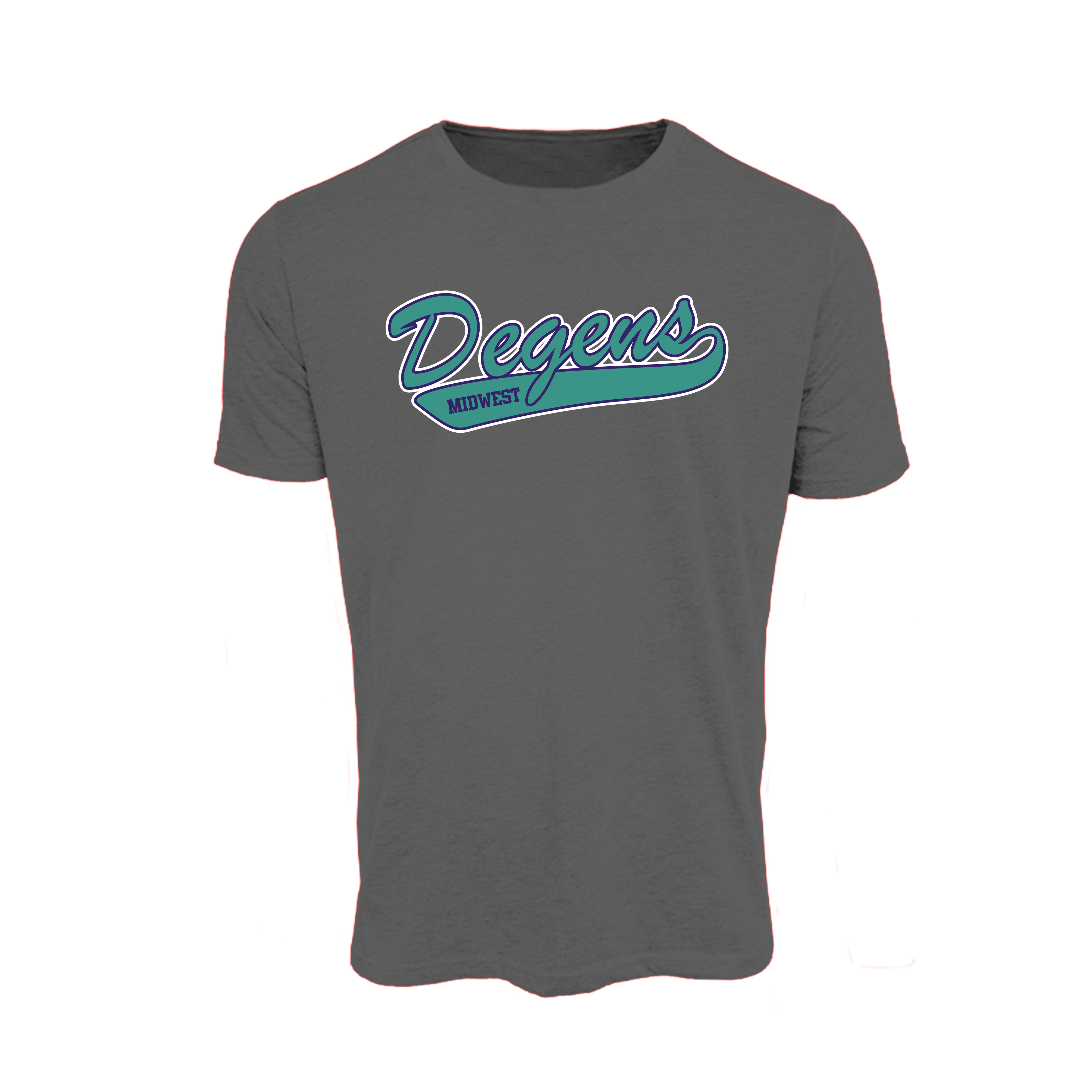 Midwest Degens Baseball (Claus)- T-Shirt 3 (Charcoal)