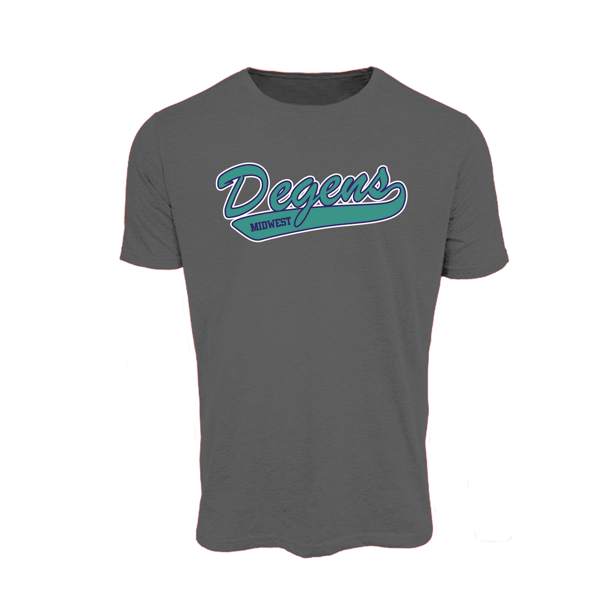 Midwest Degens Baseball (Claus)- T-Shirt 3 (Charcoal)