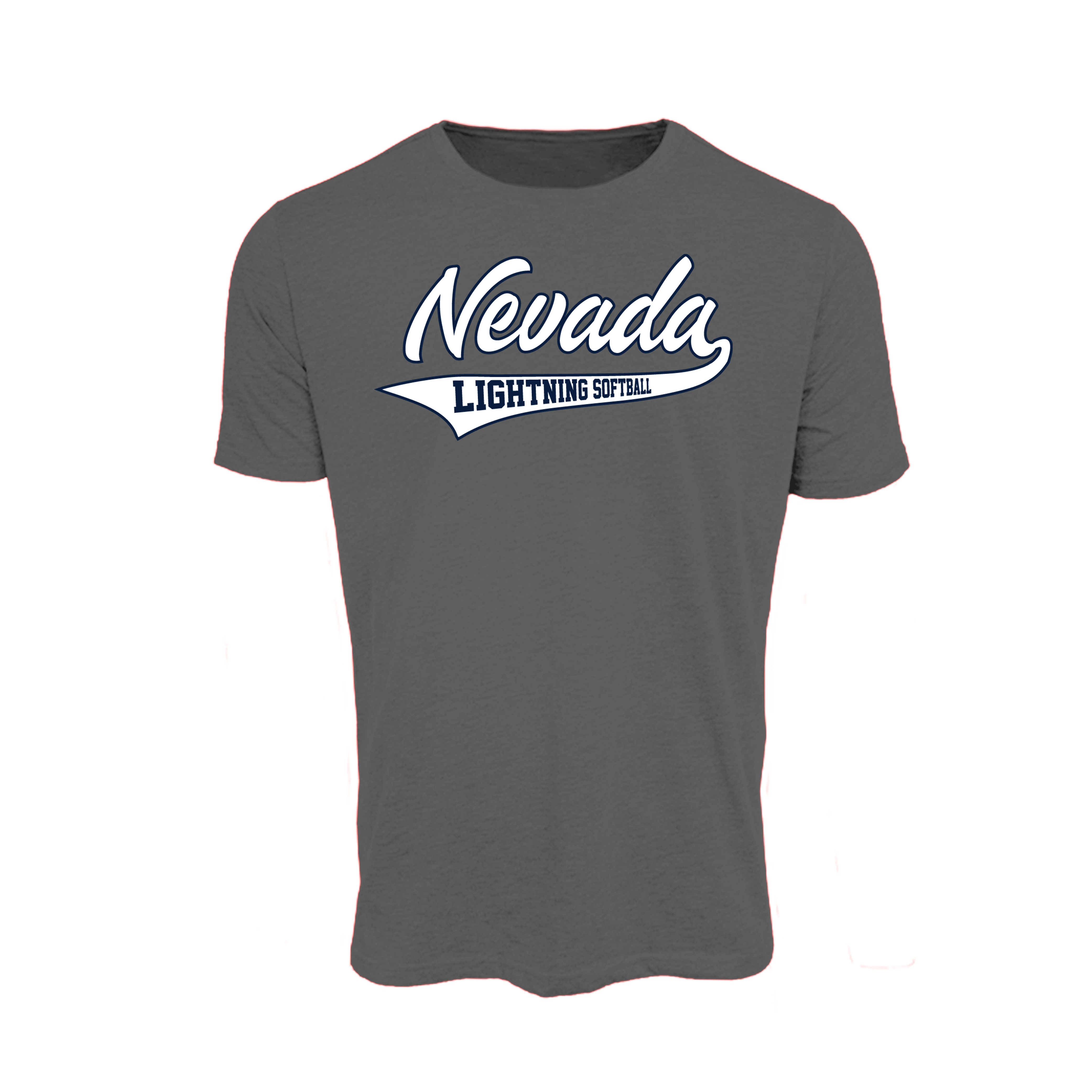 NV Lightning Fastpitch (Snow) 2026- T Shirt 3 (Charcoal)