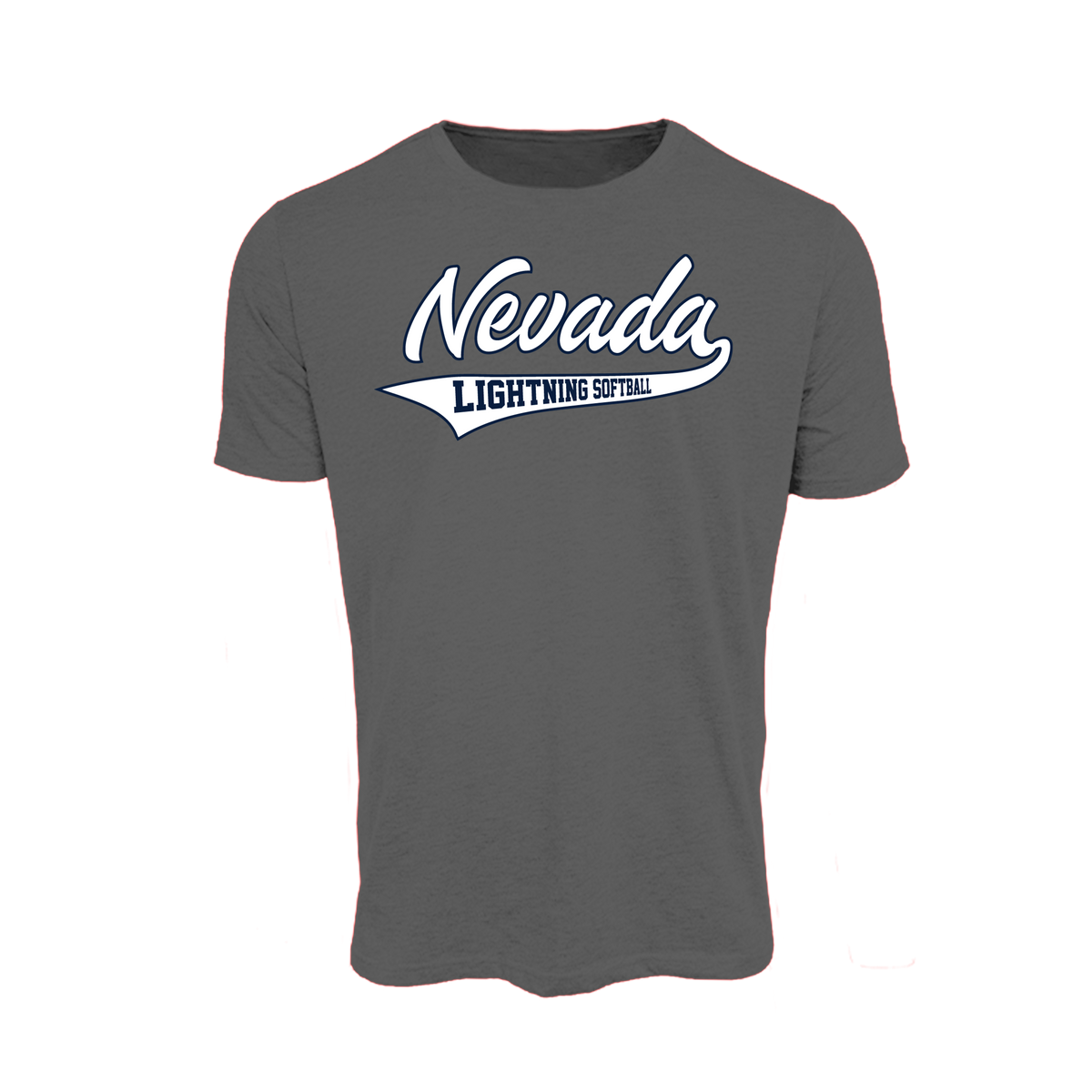 NV Lightning Fastpitch (Snow) 2026- T Shirt 3 (Charcoal)