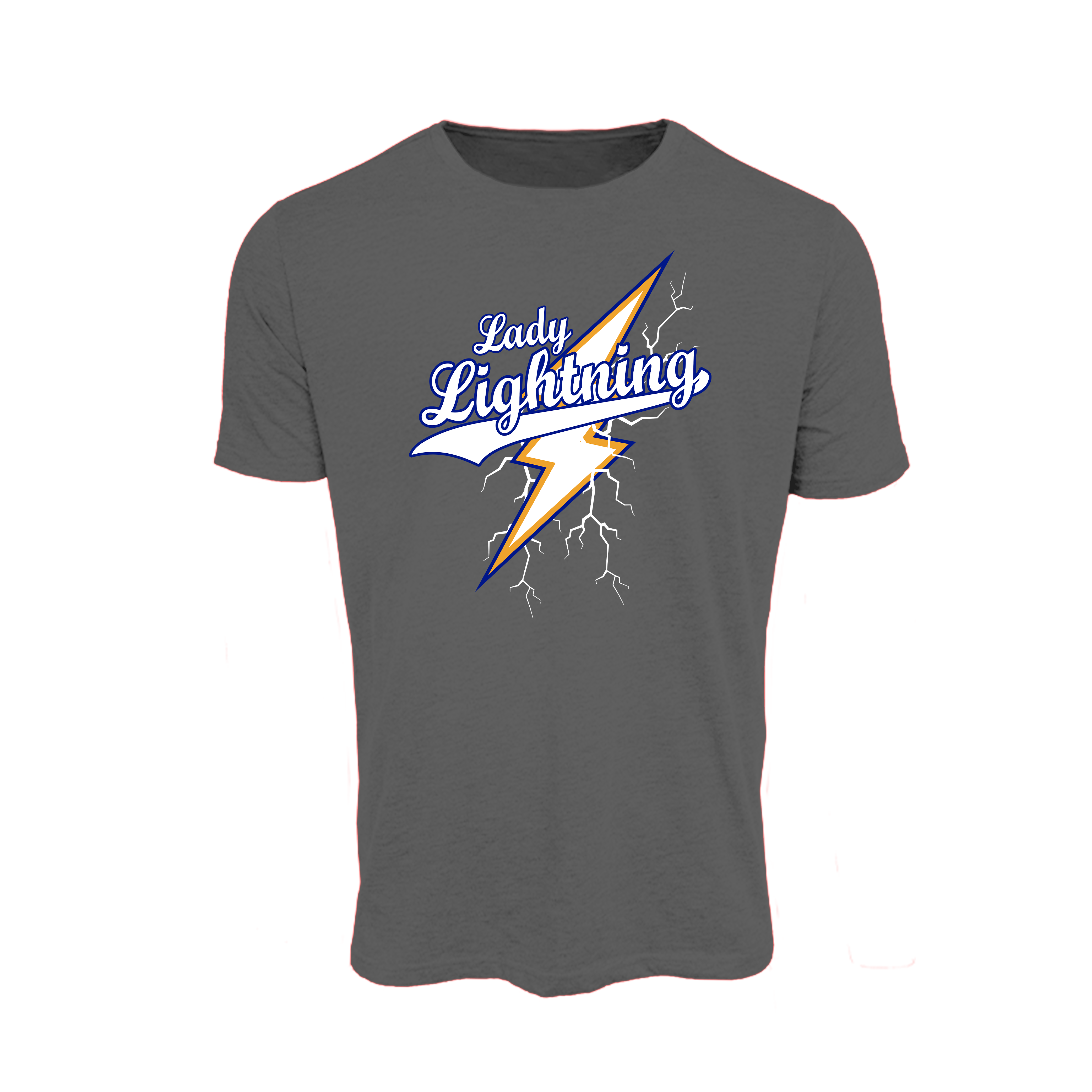 Lady Lightning Fastpitch (Vernon)- T Shirt 3 (Charcoal)