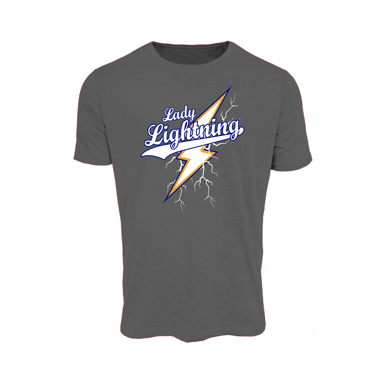 Lady Lightning Fastpitch (Vernon)- T Shirt 3 (Charcoal)