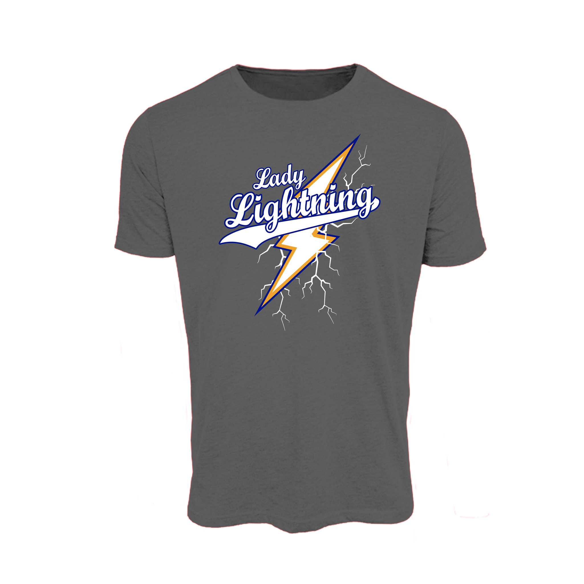 Lady Lightning Fastpitch (Vernon)- T Shirt 3 (Charcoal)