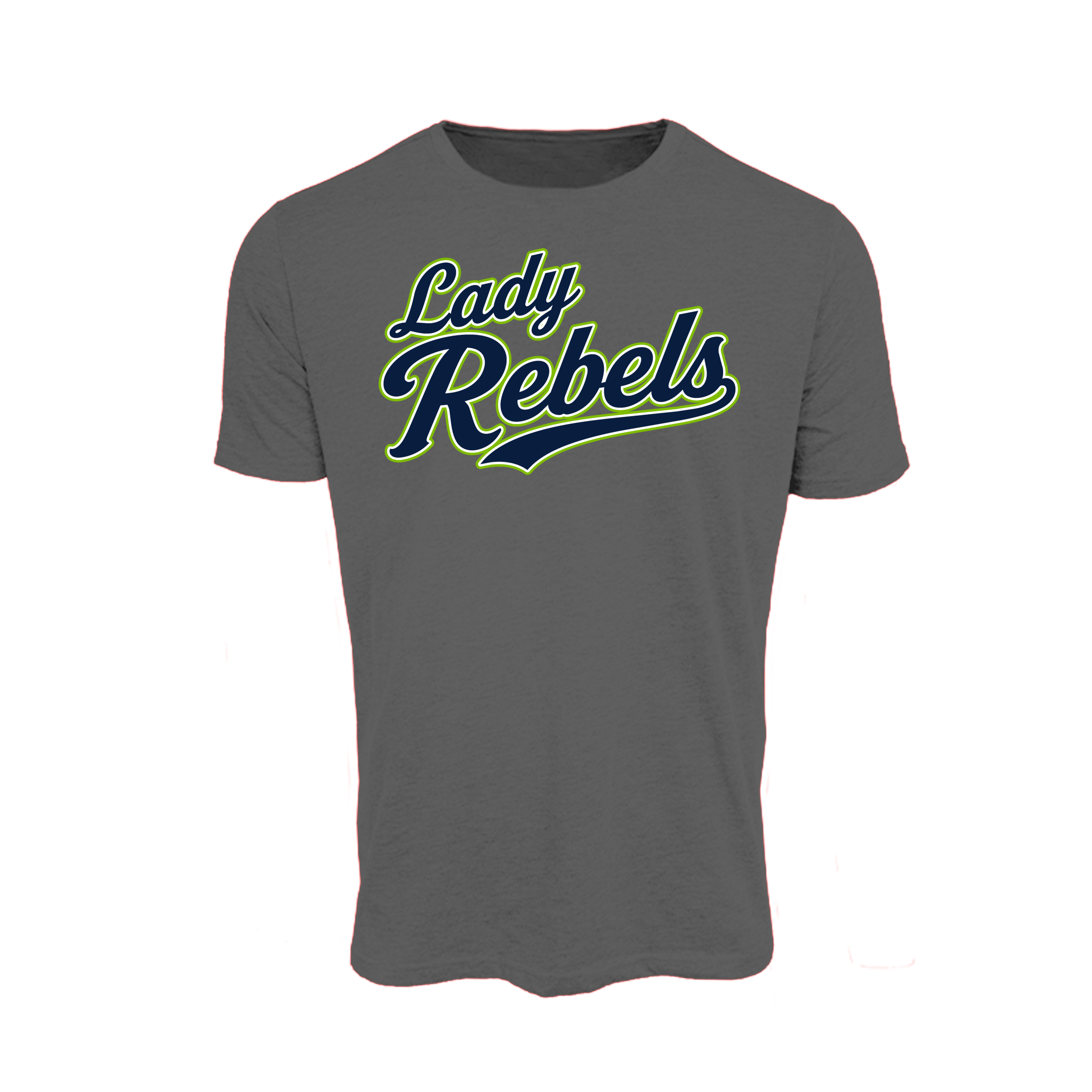 Lady Rebels (Corpman) Fastpitch- T Shirt 3 (Charcoal)