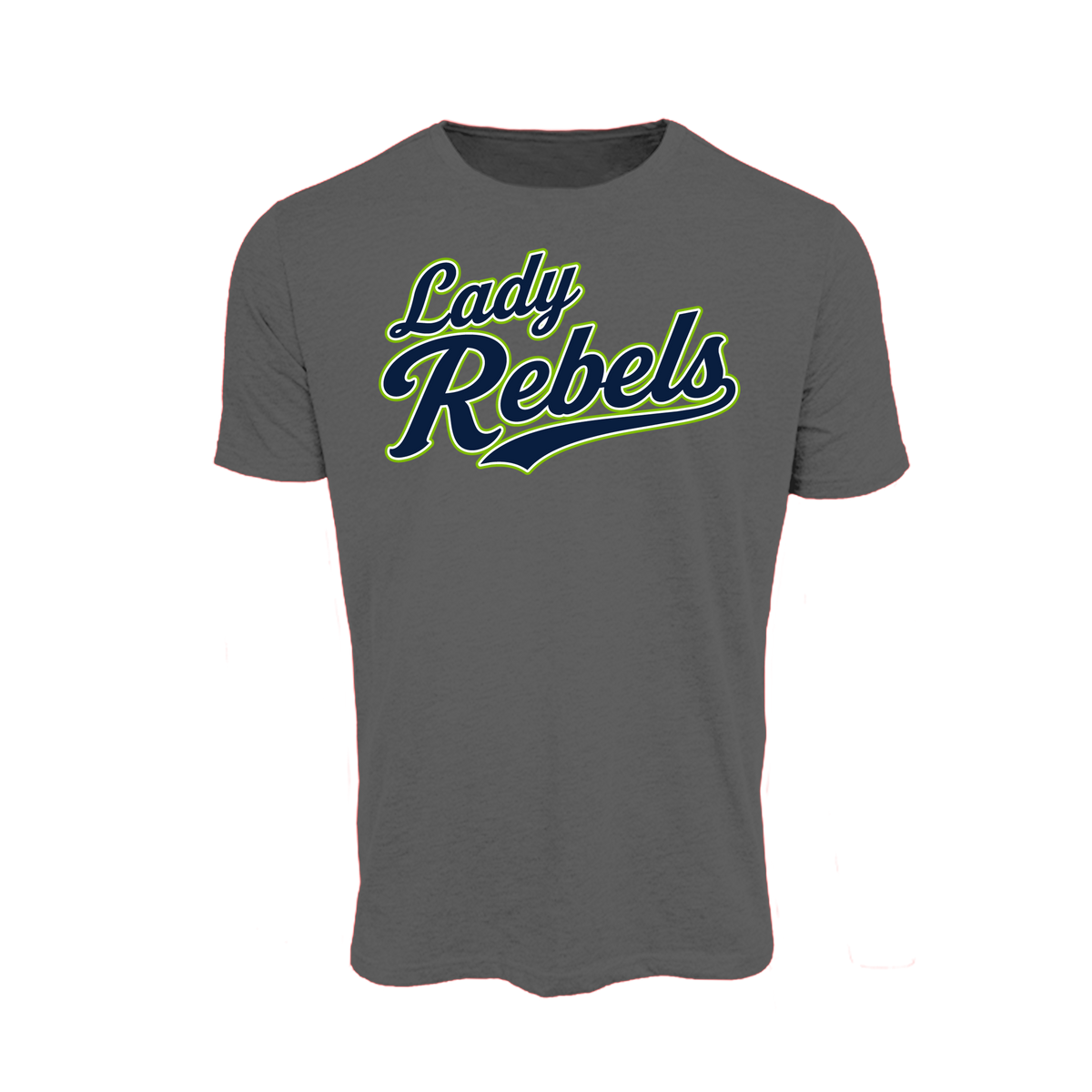 Lady Rebels (Corpman) Fastpitch- T Shirt 3 (Charcoal)