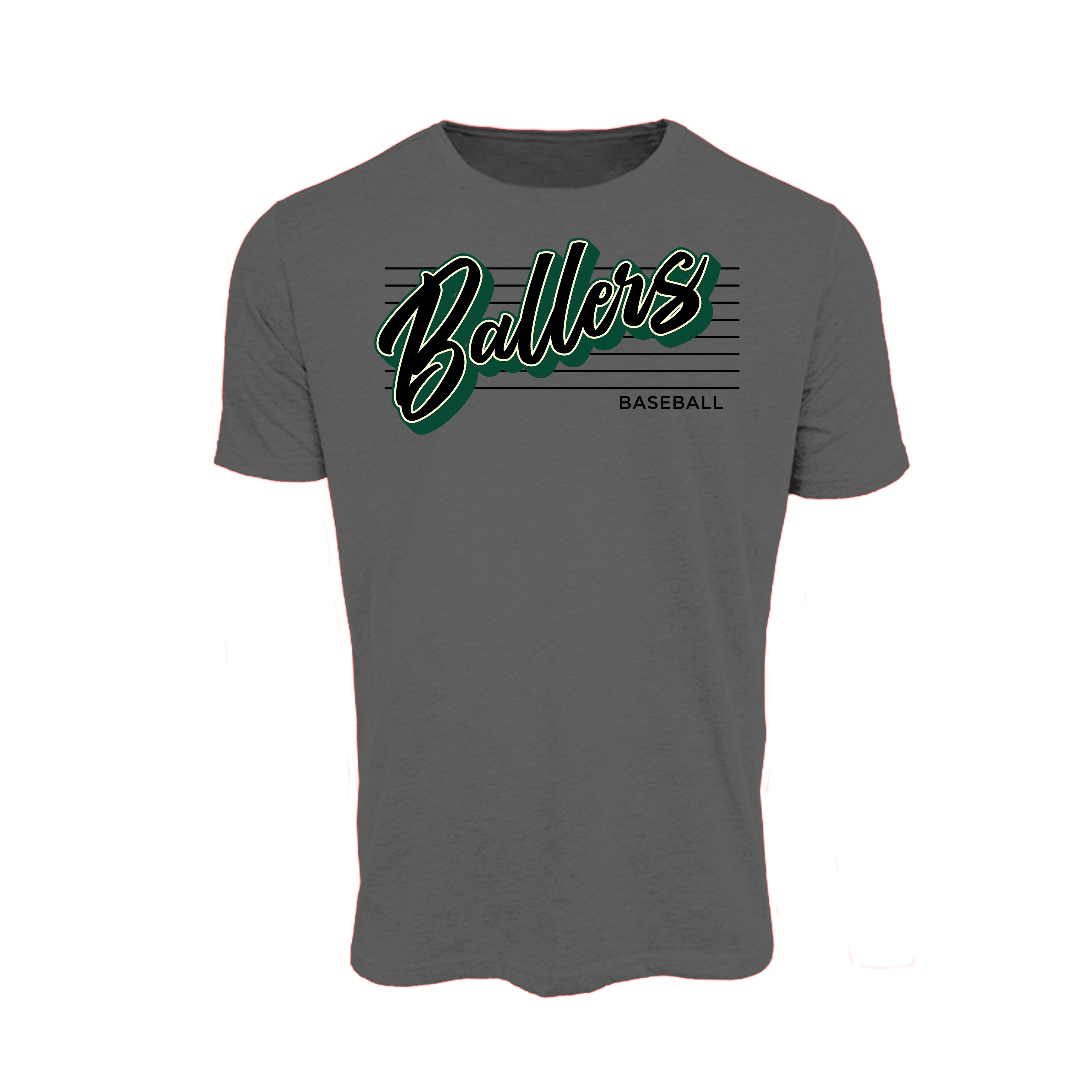 Ballers Baseball (Wyble)- T Shirt 3 (Charcoal)