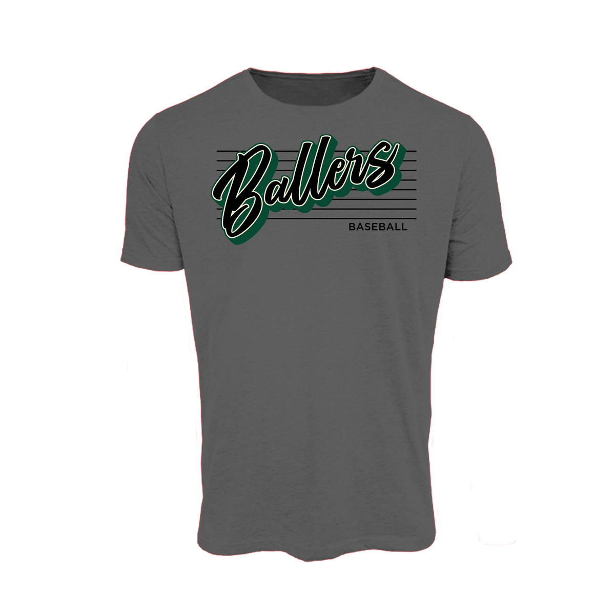 Ballers Baseball (Wyble)- T Shirt 3 (Charcoal)