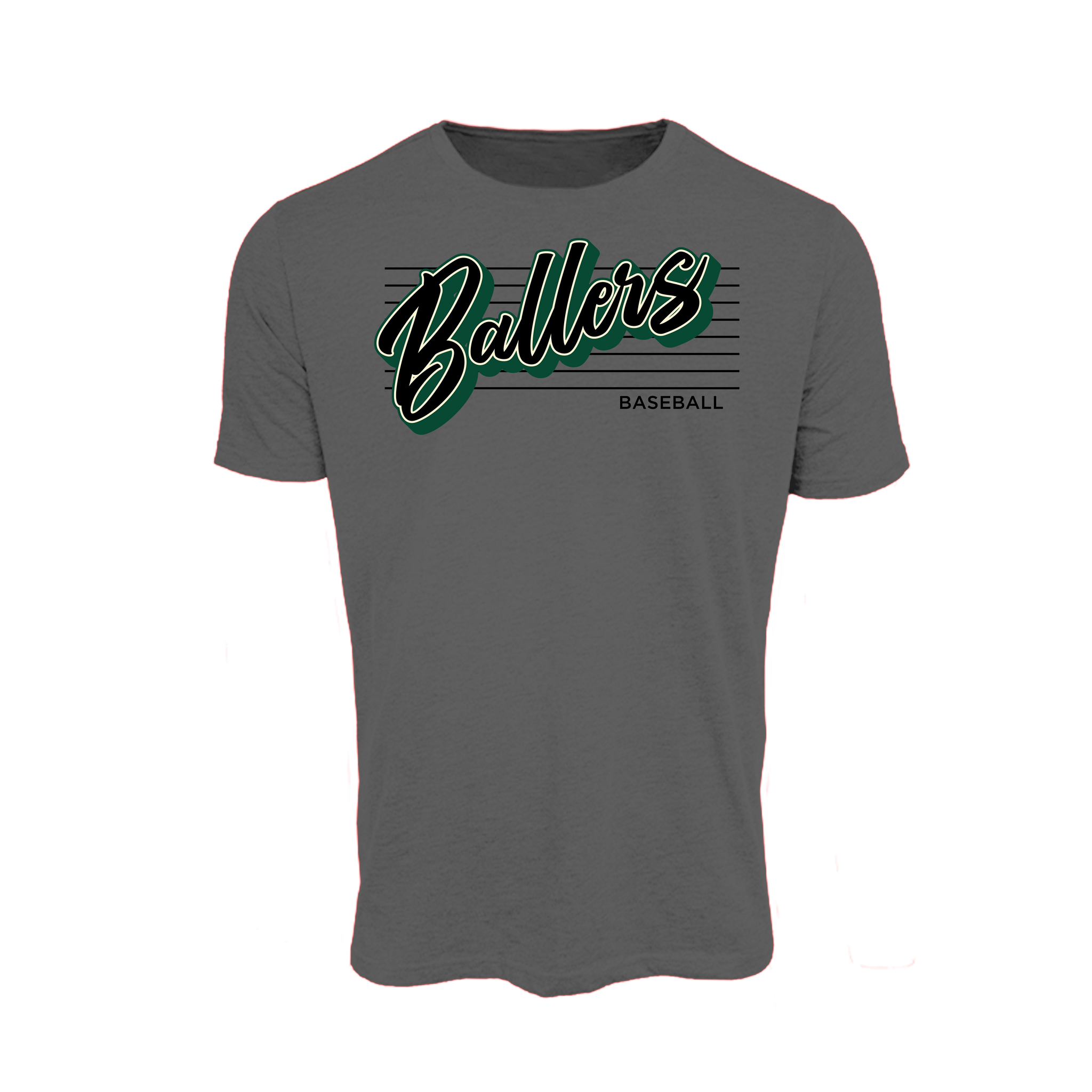 Ballers Baseball (Wyble)- T Shirt 3 (Charcoal)